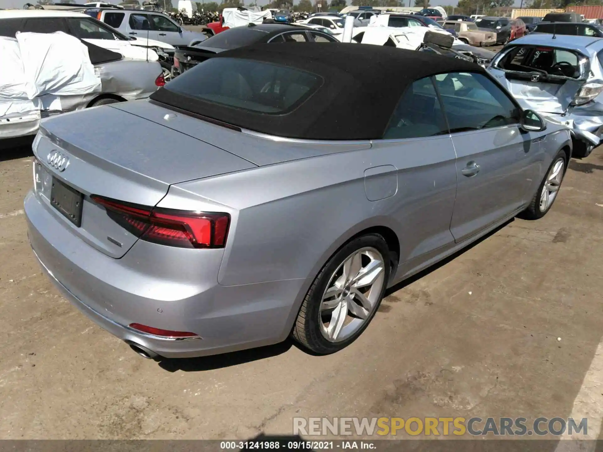 4 Фотография поврежденного автомобиля WAUYNGF57KN003741 AUDI A5 CABRIOLET 2019