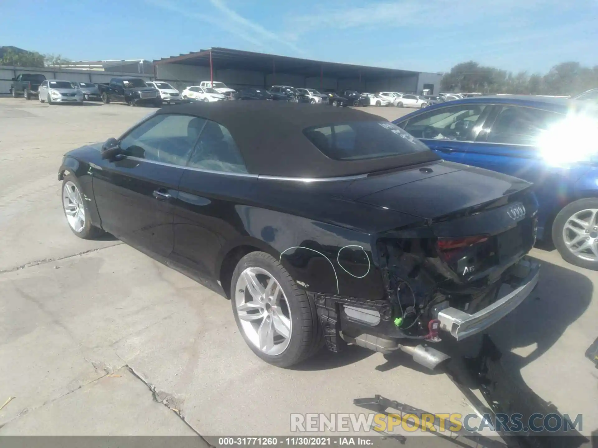 3 Photograph of a damaged car WAUYNGF57KN009359 AUDI A5 CABRIOLET 2019