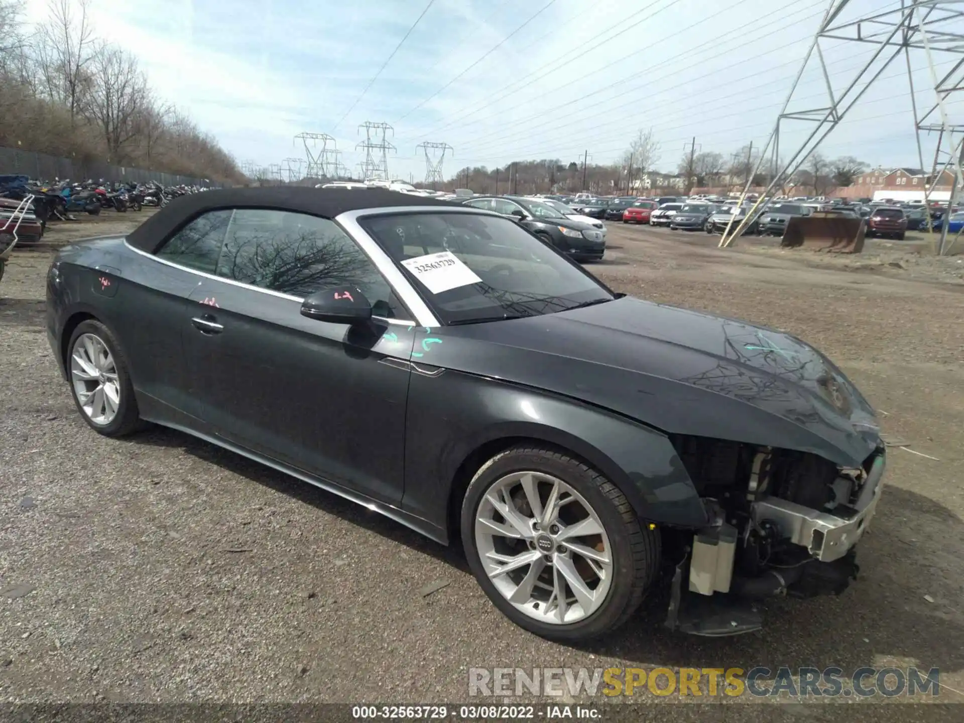 1 Фотография поврежденного автомобиля WAUWNGF58LN000758 AUDI A5 CABRIOLET 2020