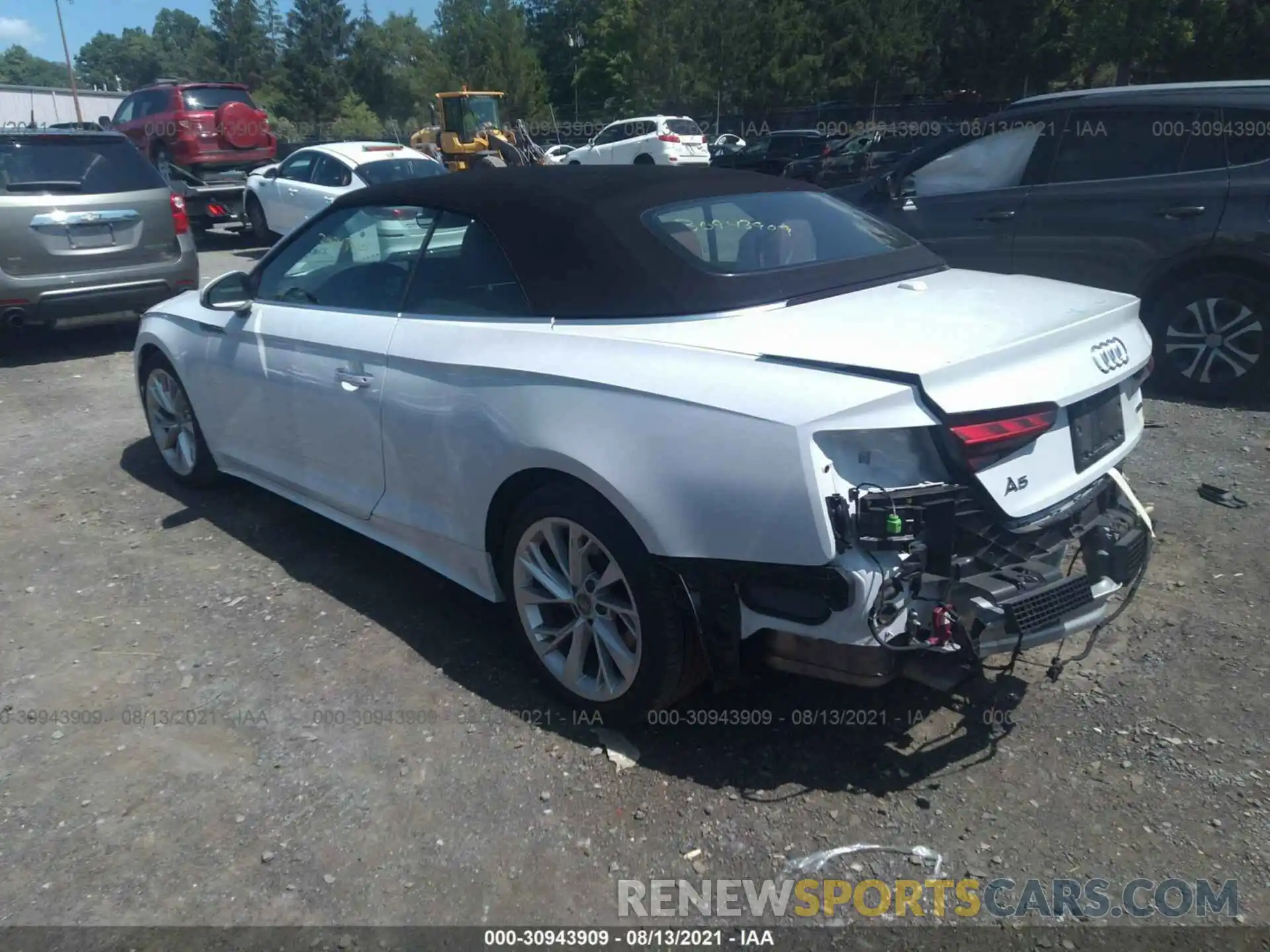 3 Photograph of a damaged car WAUWNGF5XLN003502 AUDI A5 CABRIOLET 2020