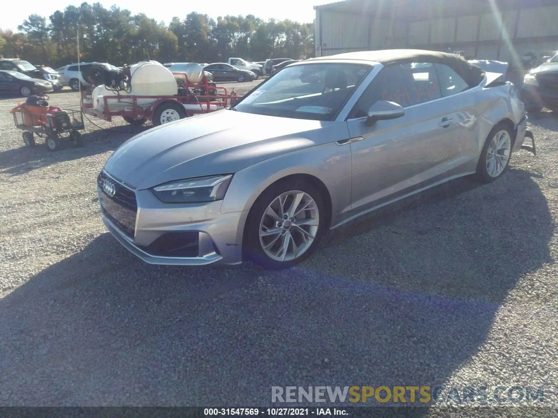 2 Photograph of a damaged car WAUWAGF55MN000746 AUDI A5 CABRIOLET 2021