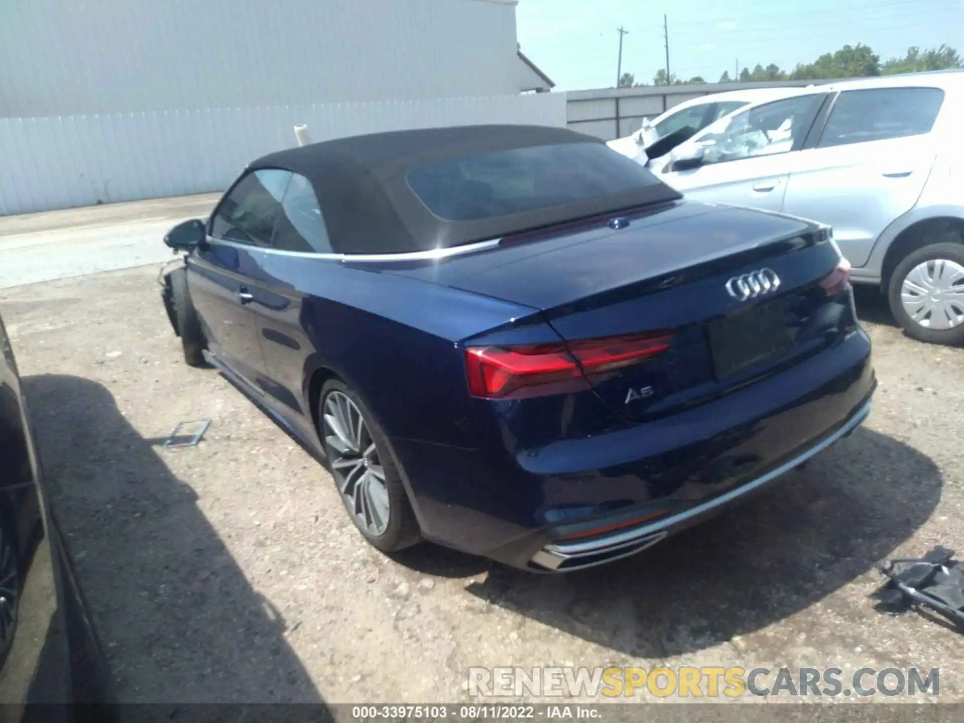 3 Фотография поврежденного автомобиля WAUWAGF58MN000837 AUDI A5 CABRIOLET 2021