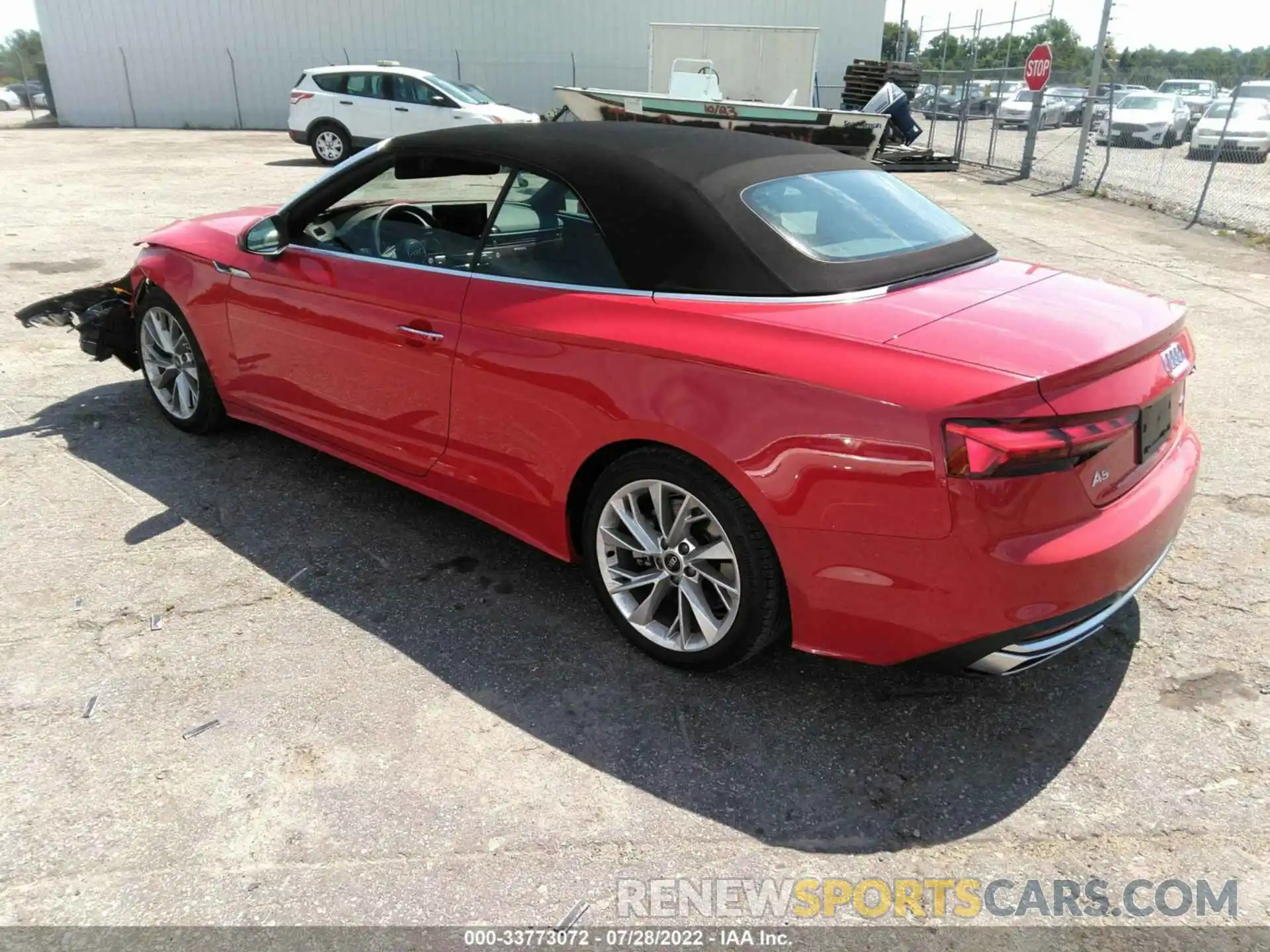 3 Photograph of a damaged car WAU2AGF51NN006009 AUDI A5 CABRIOLET 2022