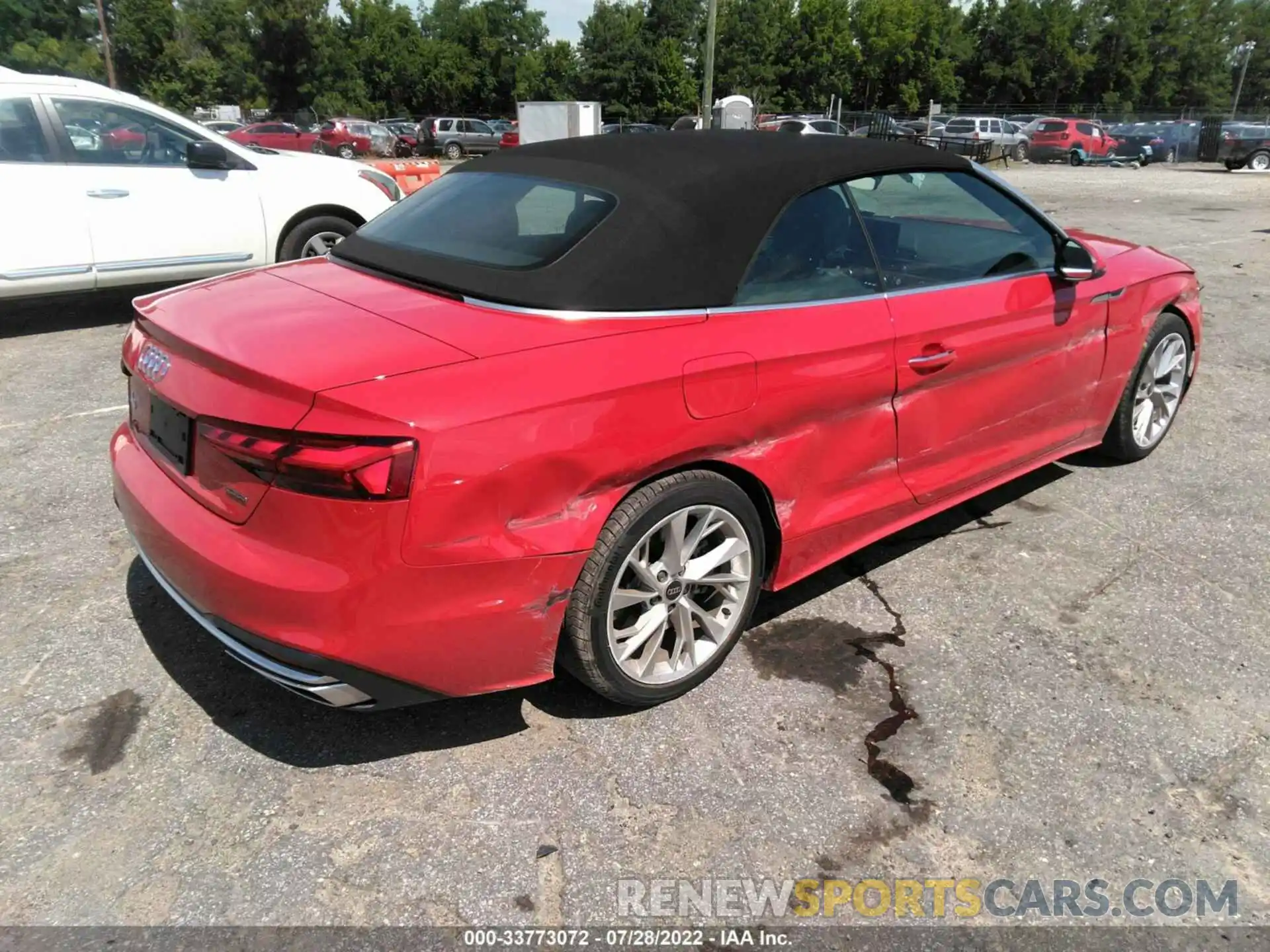 4 Фотография поврежденного автомобиля WAU2AGF51NN006009 AUDI A5 CABRIOLET 2022