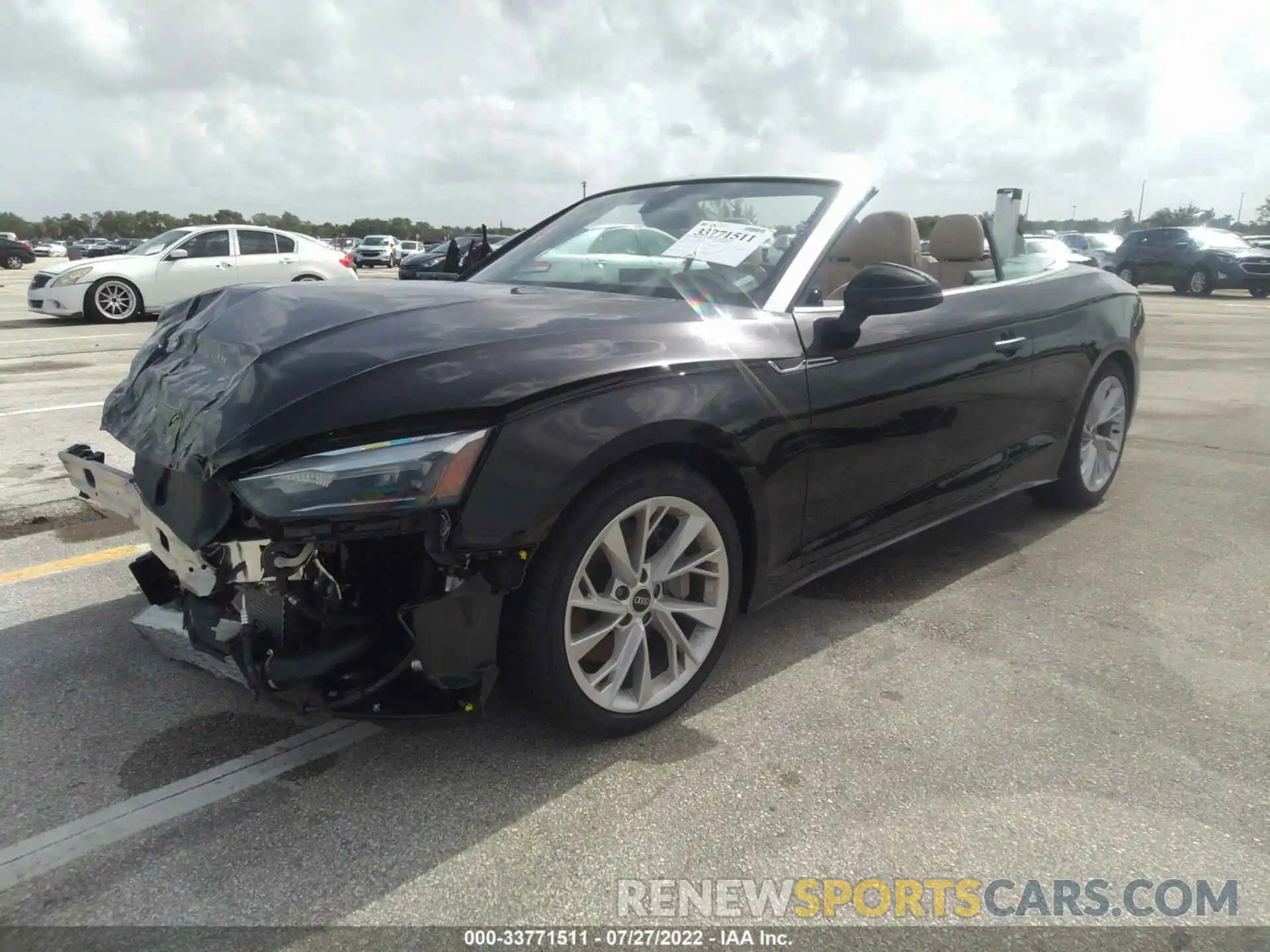 2 Photograph of a damaged car WAU2AGF55NN006157 AUDI A5 CABRIOLET 2022