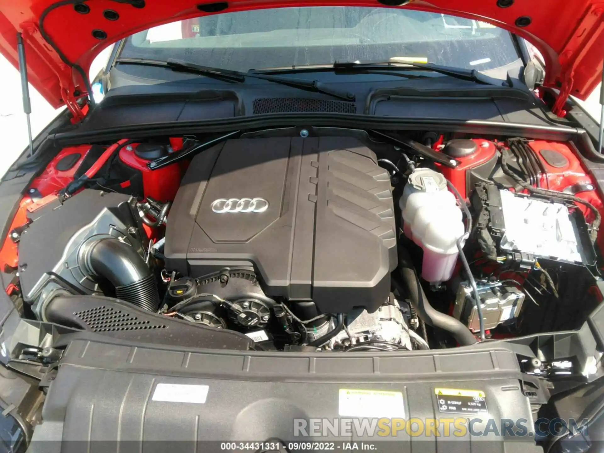 10 Photograph of a damaged car WAU2AGF57NN006032 AUDI A5 CABRIOLET 2022