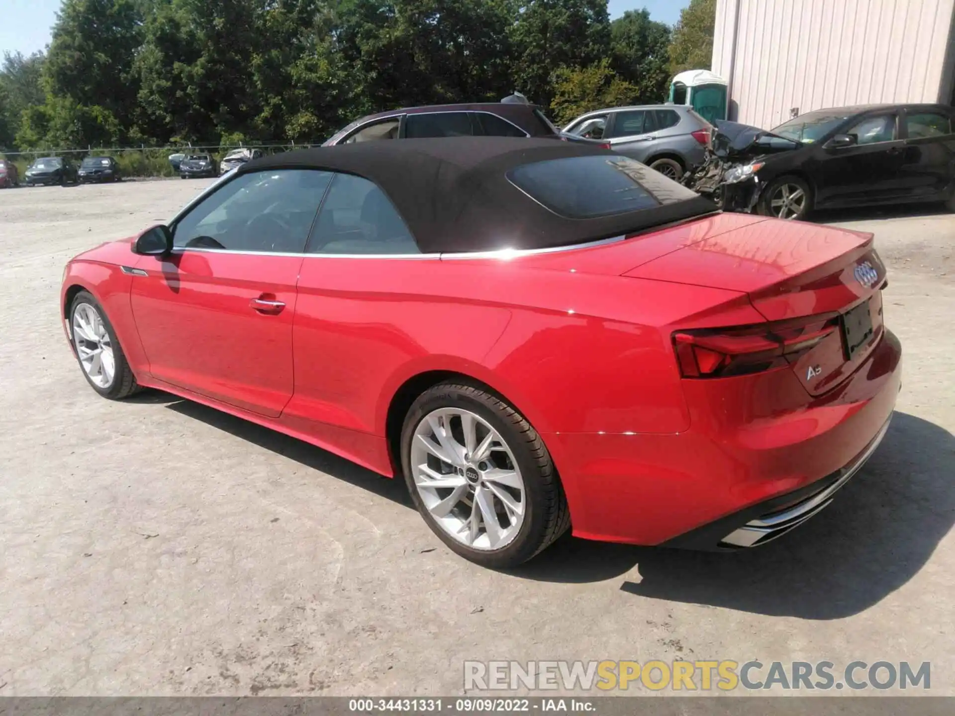 3 Photograph of a damaged car WAU2AGF57NN006032 AUDI A5 CABRIOLET 2022