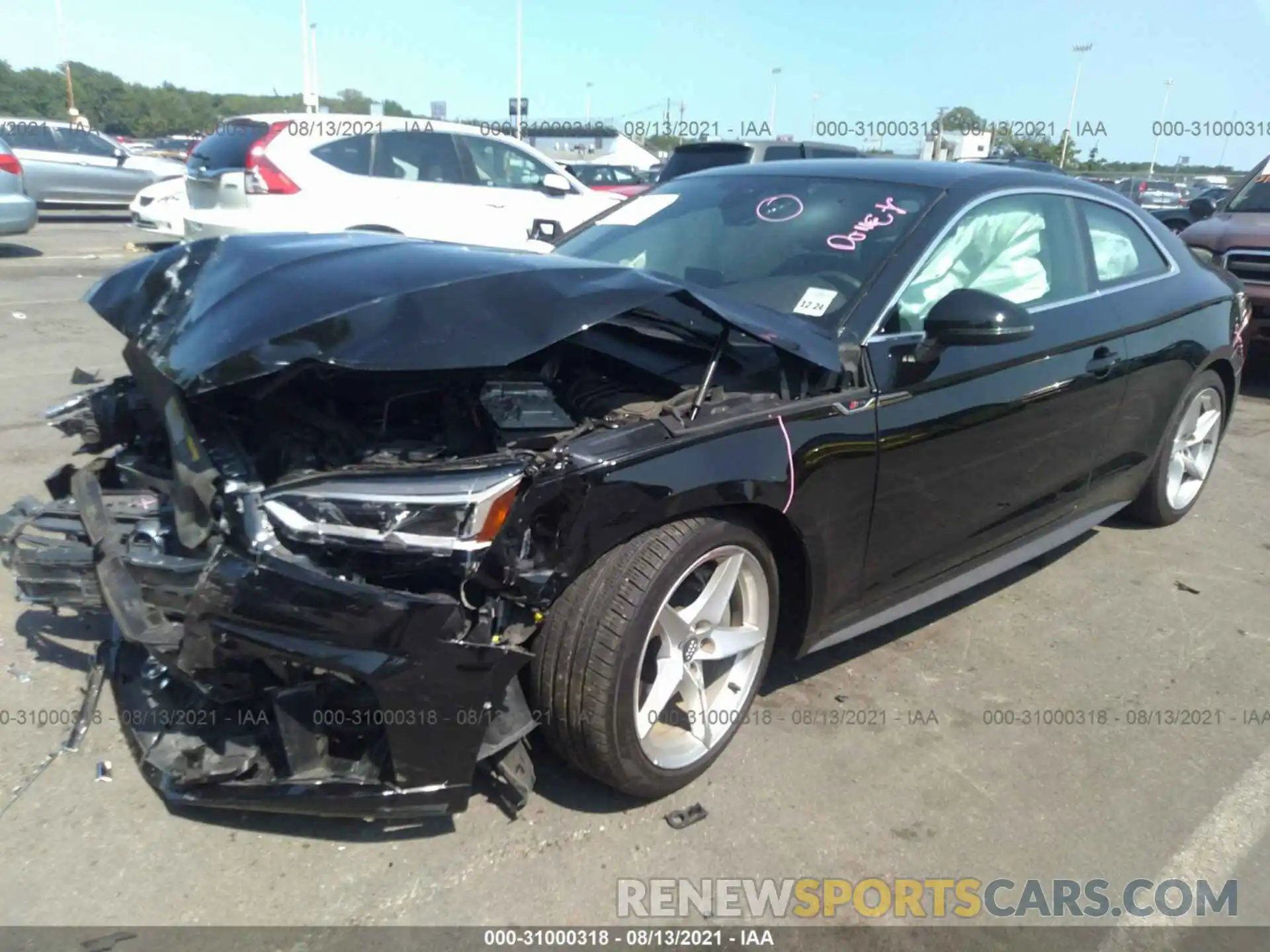 2 Photograph of a damaged car WAUSNAF53KA079760 AUDI A5 COUPE 2019