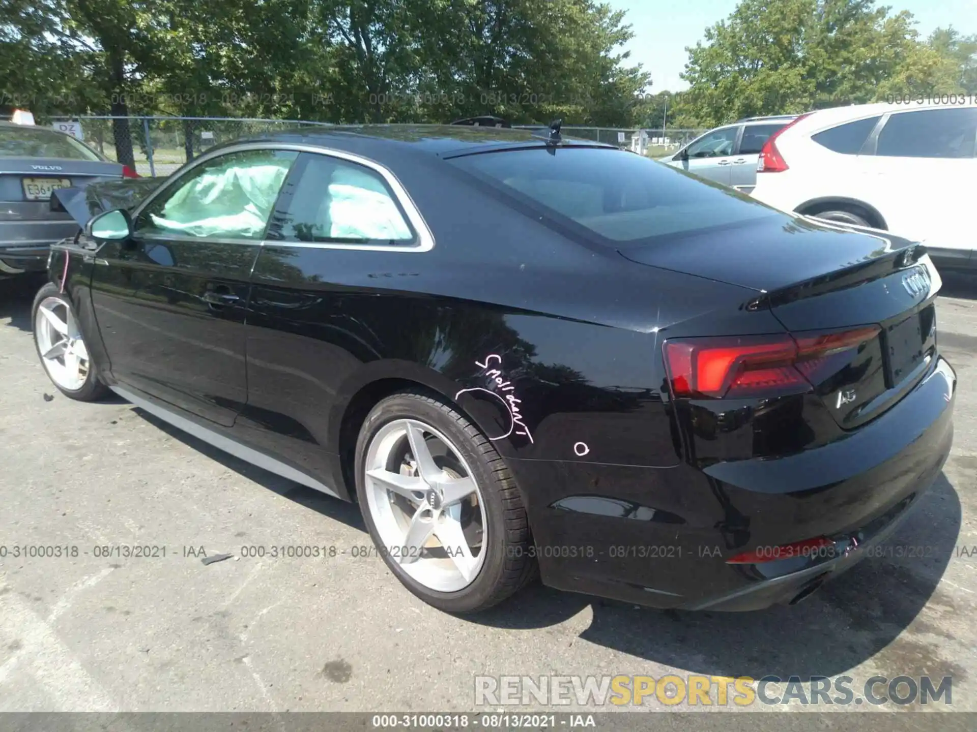 3 Photograph of a damaged car WAUSNAF53KA079760 AUDI A5 COUPE 2019