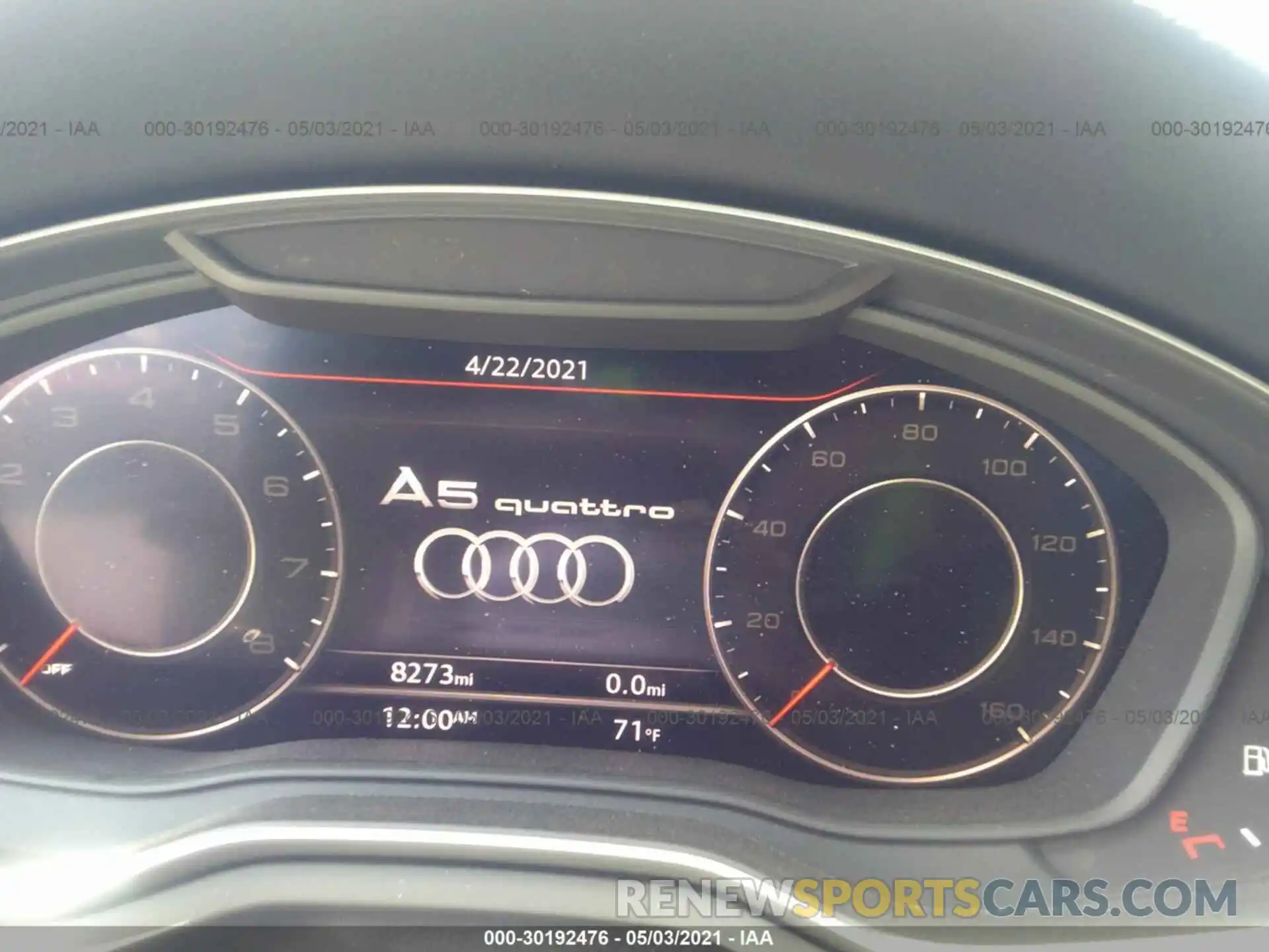 7 Фотография поврежденного автомобиля WAUTNAF54KA053866 AUDI A5 COUPE 2019