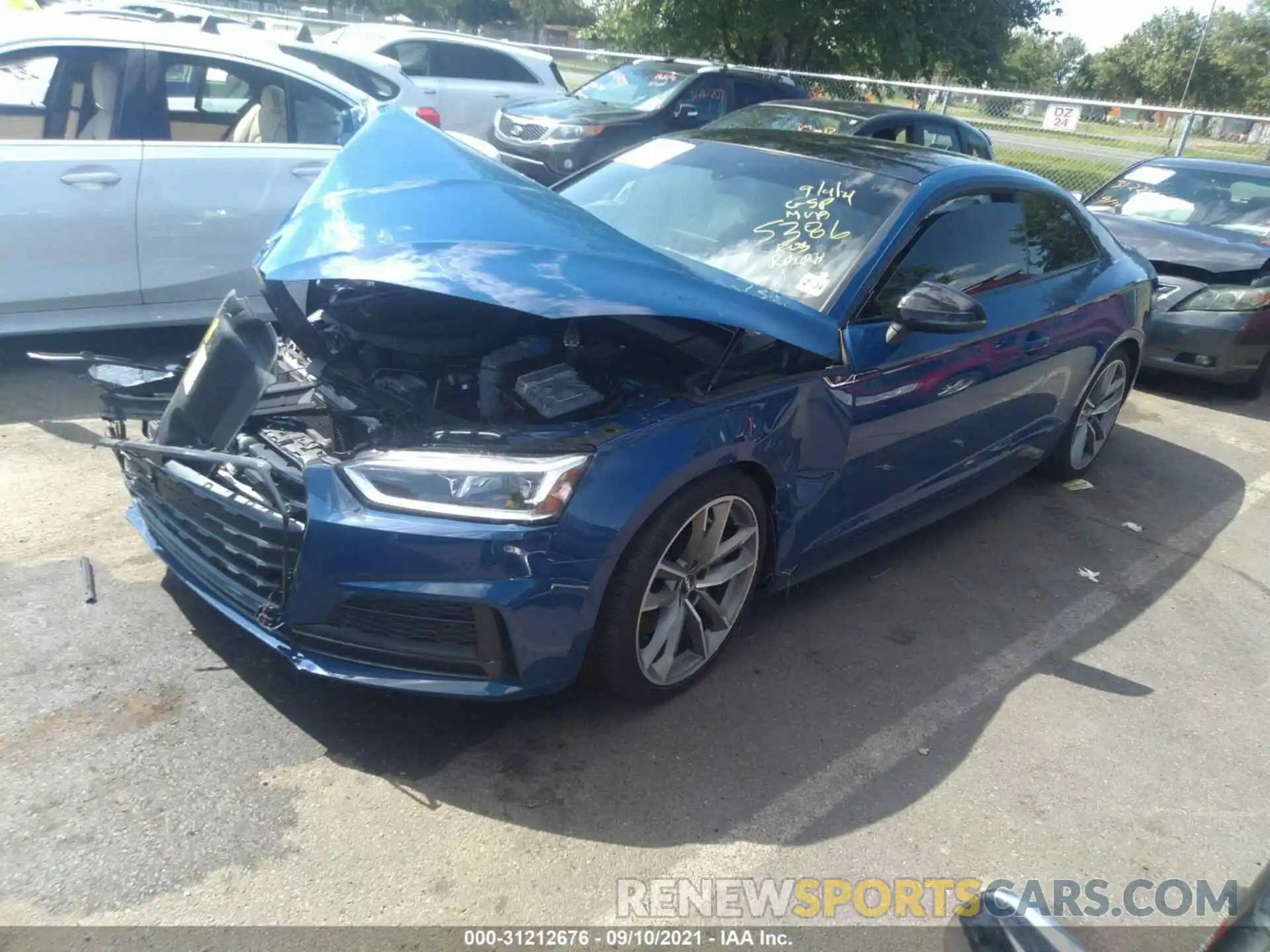 2 Photograph of a damaged car WAUTNAF59KA015386 AUDI A5 COUPE 2019