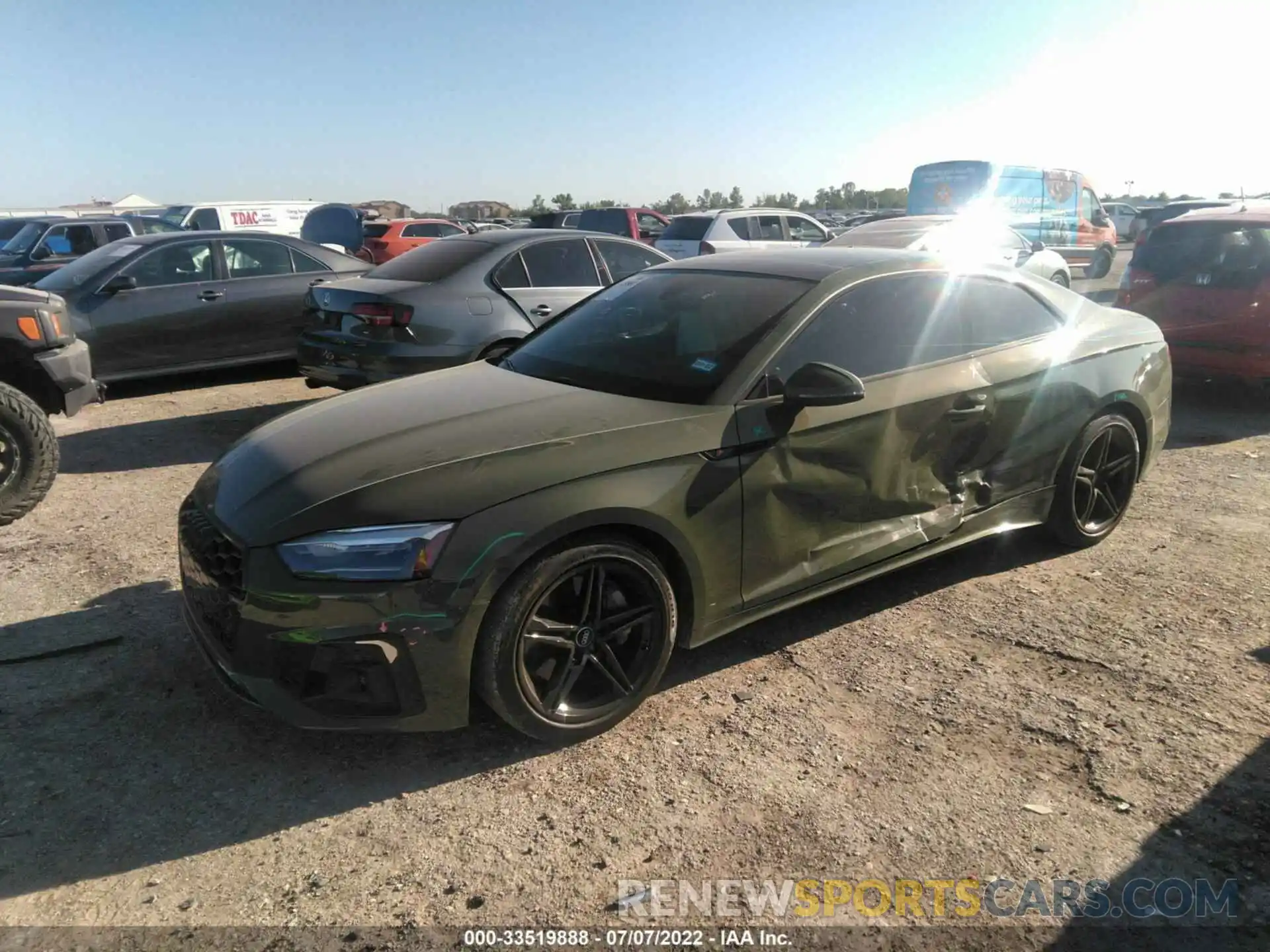 2 Фотография поврежденного автомобиля WAUSNAF54LA002624 AUDI A5 COUPE 2020