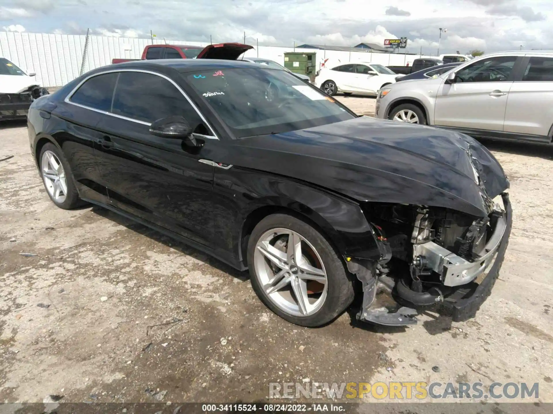 1 Photograph of a damaged car WAUSNAF54LA008293 AUDI A5 COUPE 2020