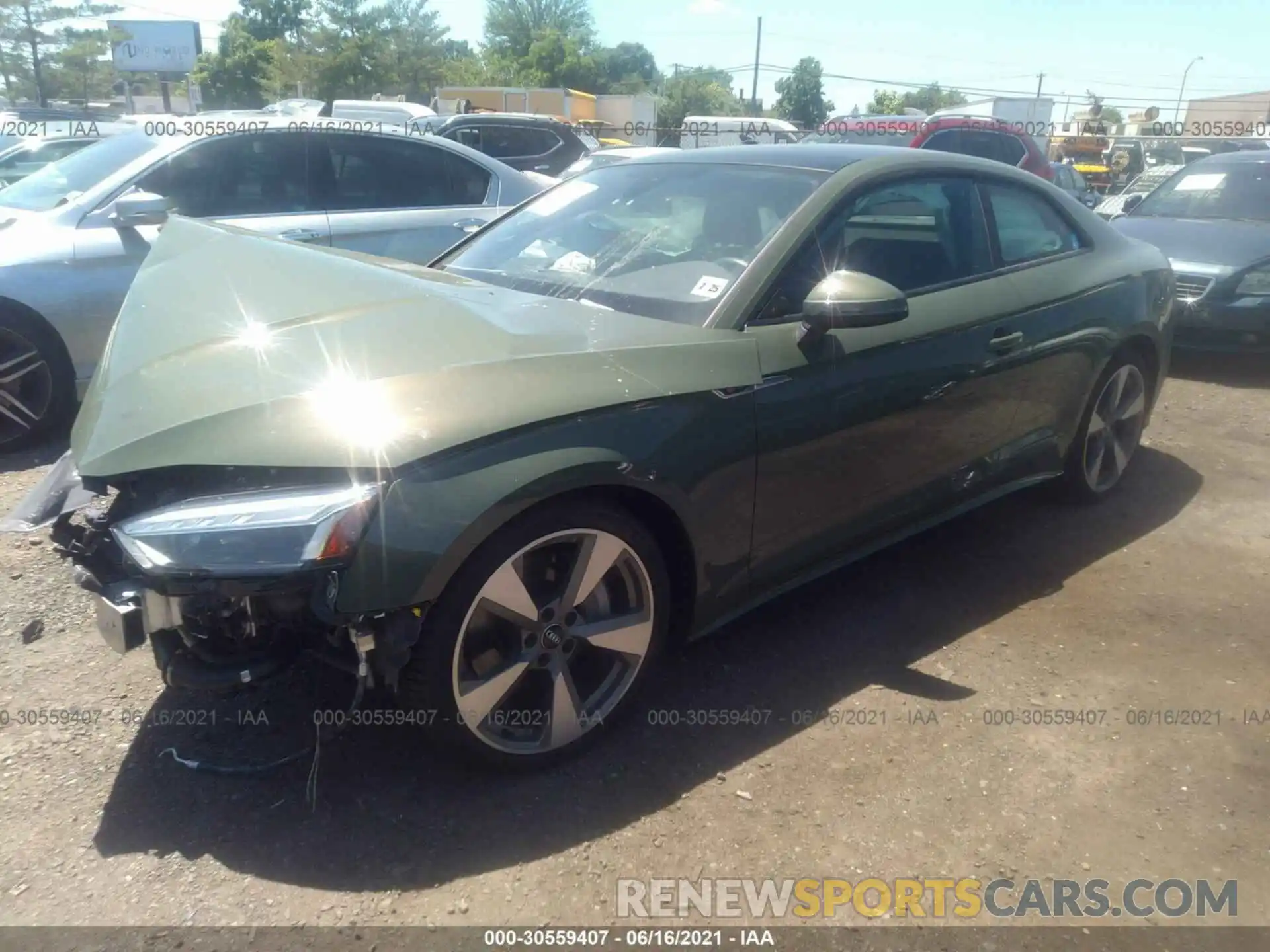 2 Photograph of a damaged car WAUTNAF50LA005251 AUDI A5 COUPE 2020