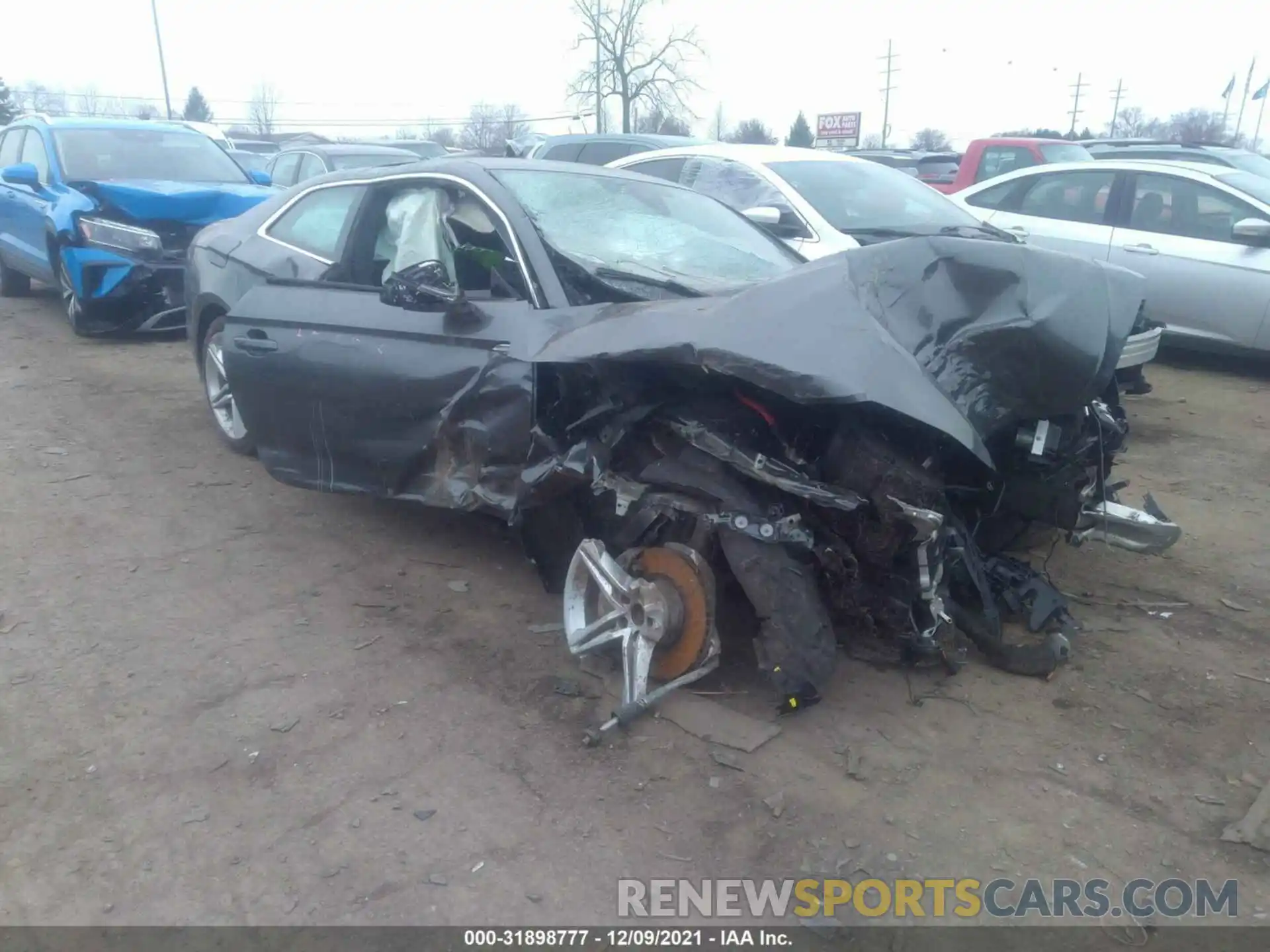 1 Photograph of a damaged car WAUSAAF54MA038794 AUDI A5 COUPE 2021