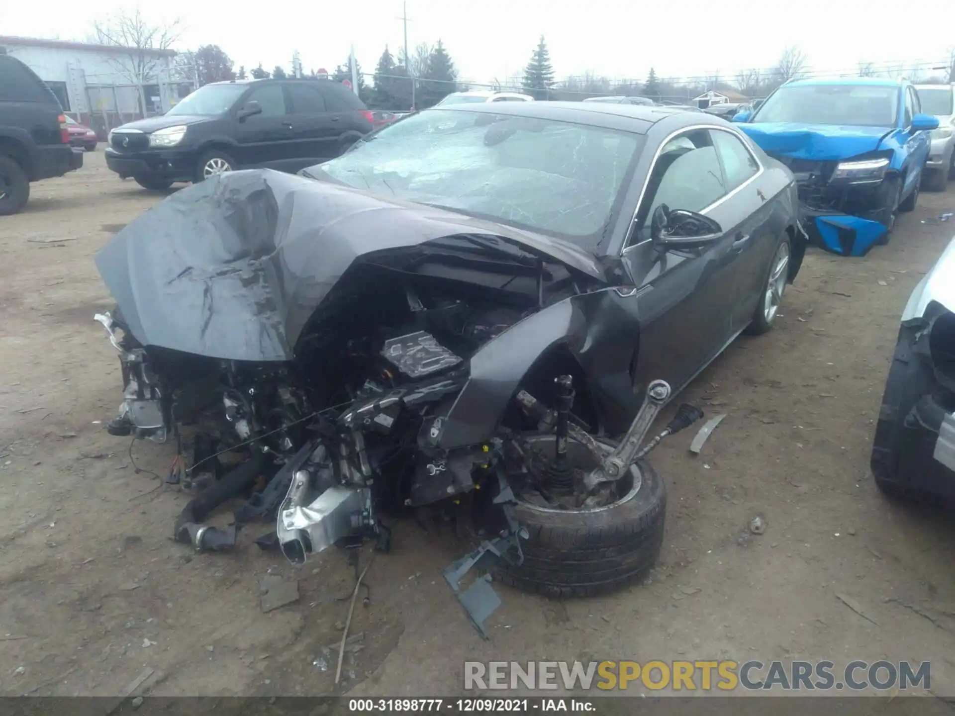 2 Photograph of a damaged car WAUSAAF54MA038794 AUDI A5 COUPE 2021