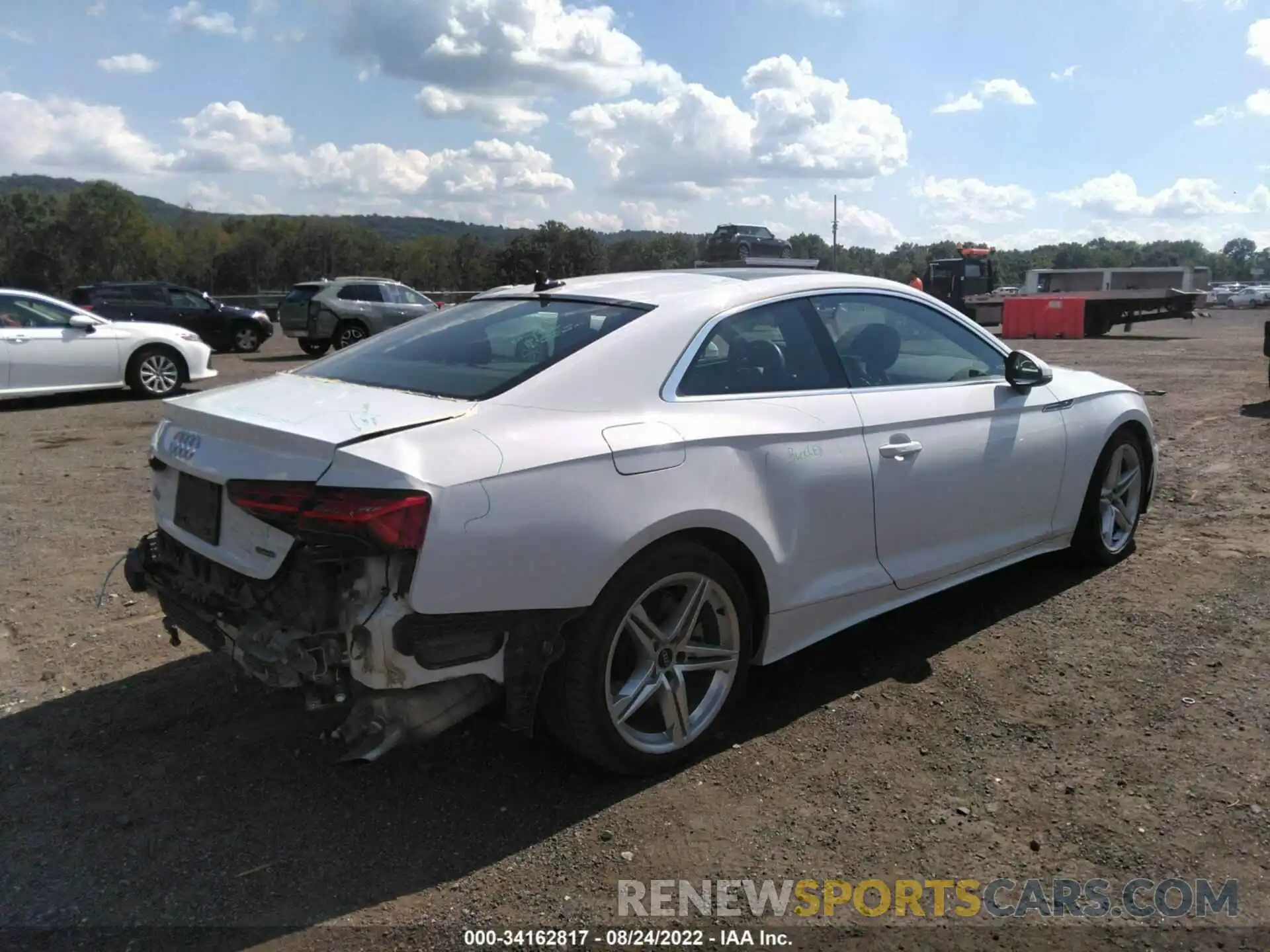 4 Photograph of a damaged car WAUSAAF56MA040188 AUDI A5 COUPE 2021