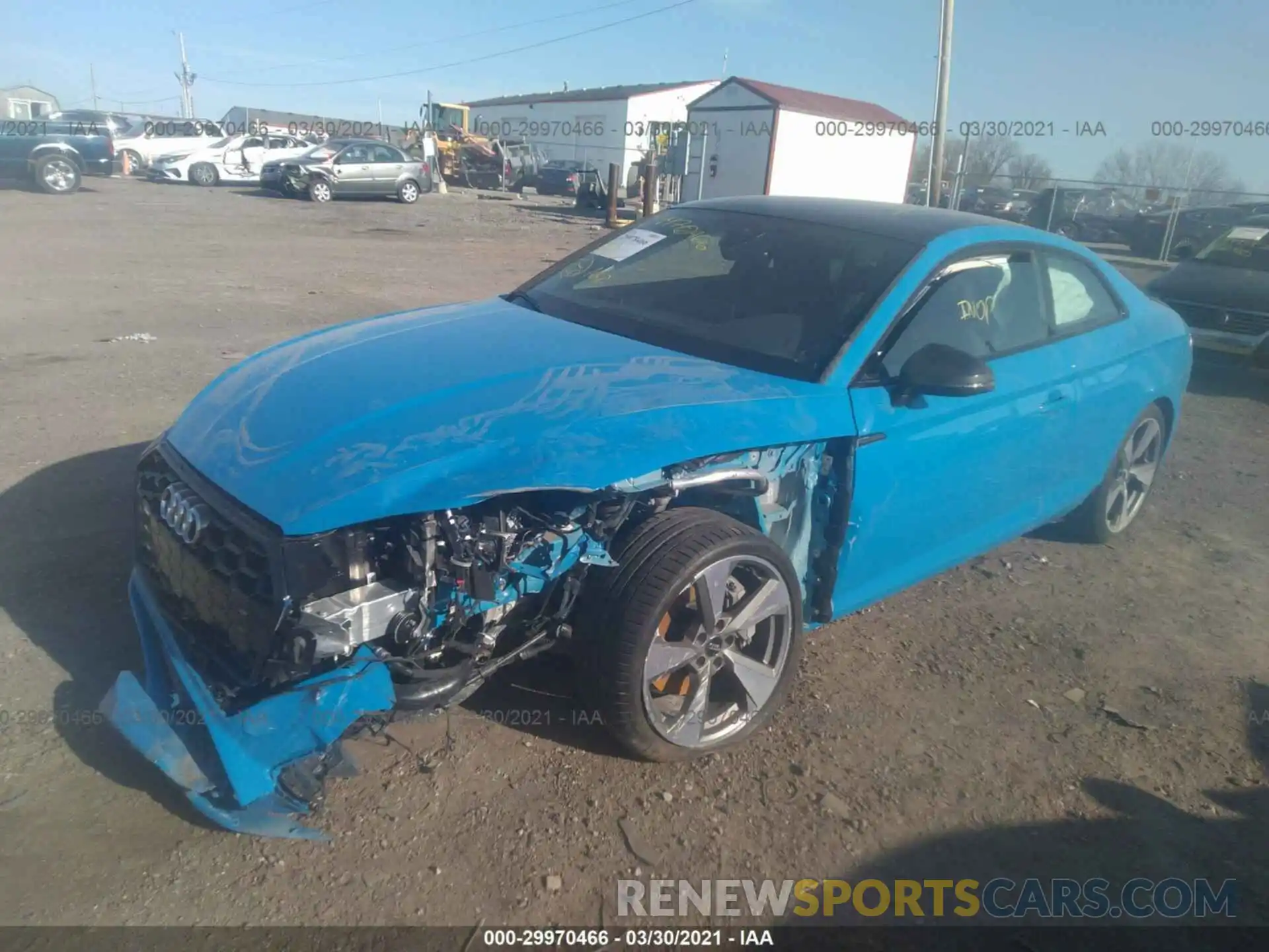 2 Photograph of a damaged car WAUTAAF51MA011248 AUDI A5 COUPE 2021