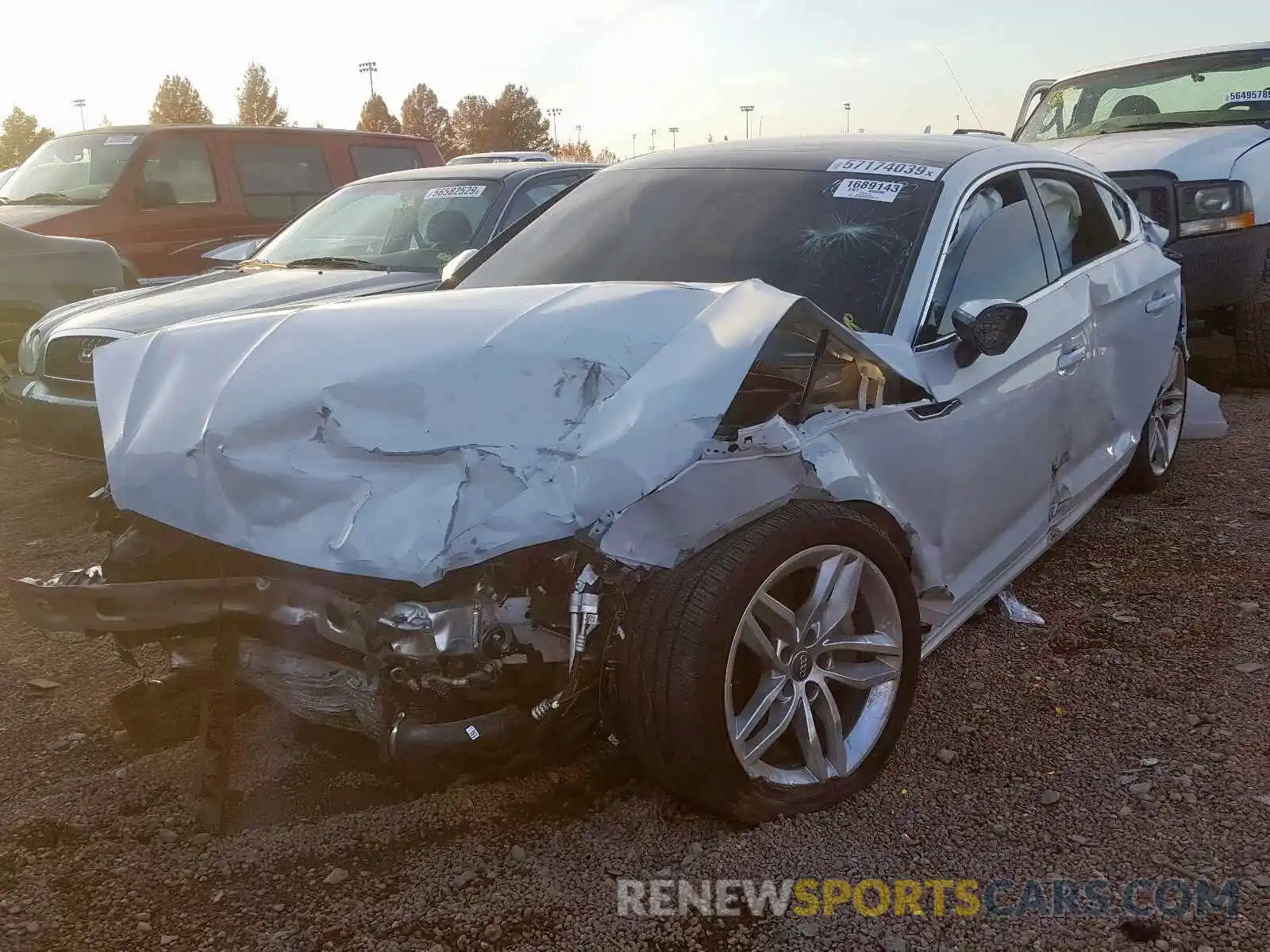 2 Photograph of a damaged car WAUANCF57KA054139 AUDI A5 PREMIUM 2019