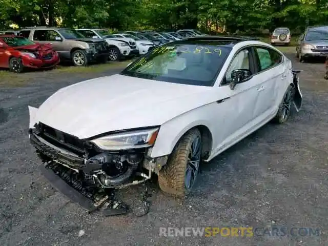 2 Photograph of a damaged car WAUBNCF50KA017597 AUDI A5 PREMIUM 2019