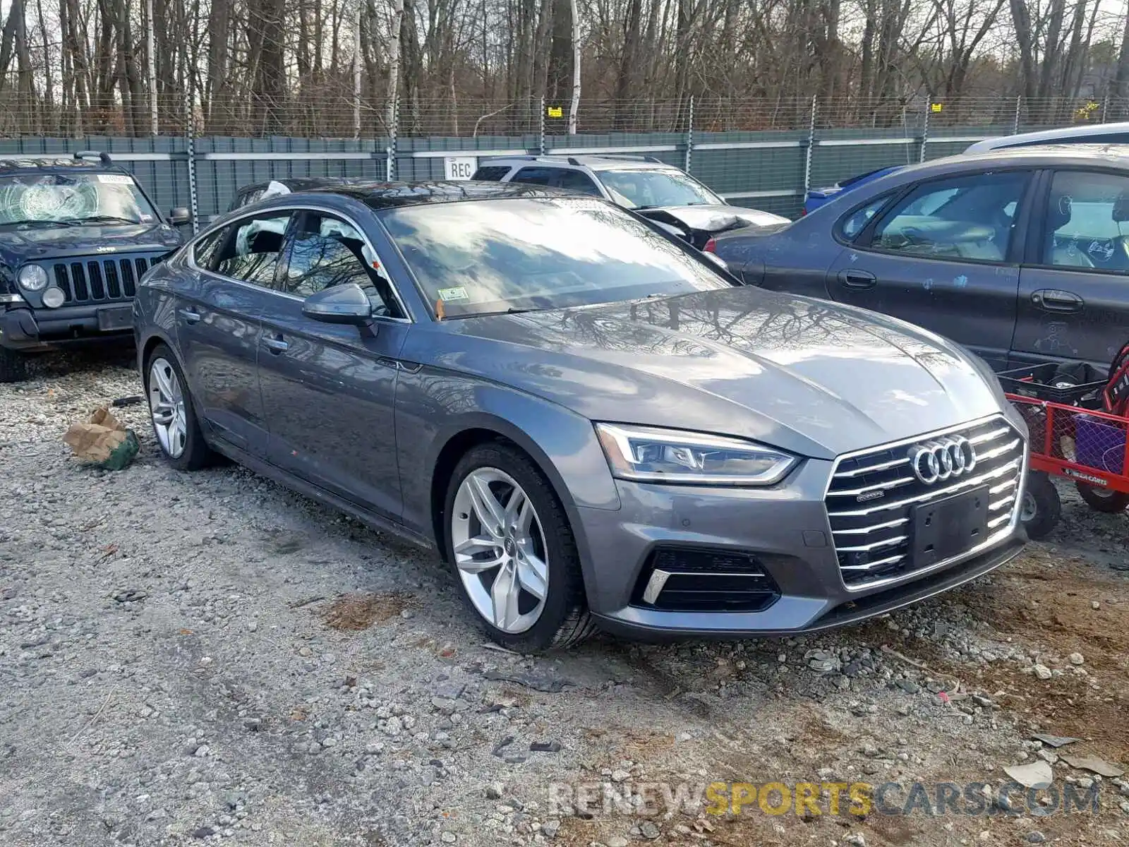 1 Photograph of a damaged car WAUBNCF51KA008407 AUDI A5 PREMIUM 2019