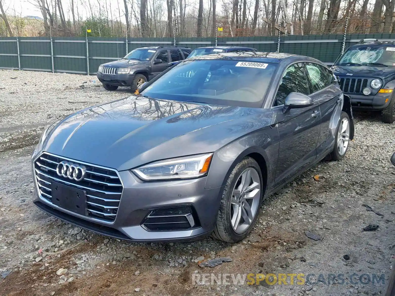 2 Photograph of a damaged car WAUBNCF51KA008407 AUDI A5 PREMIUM 2019