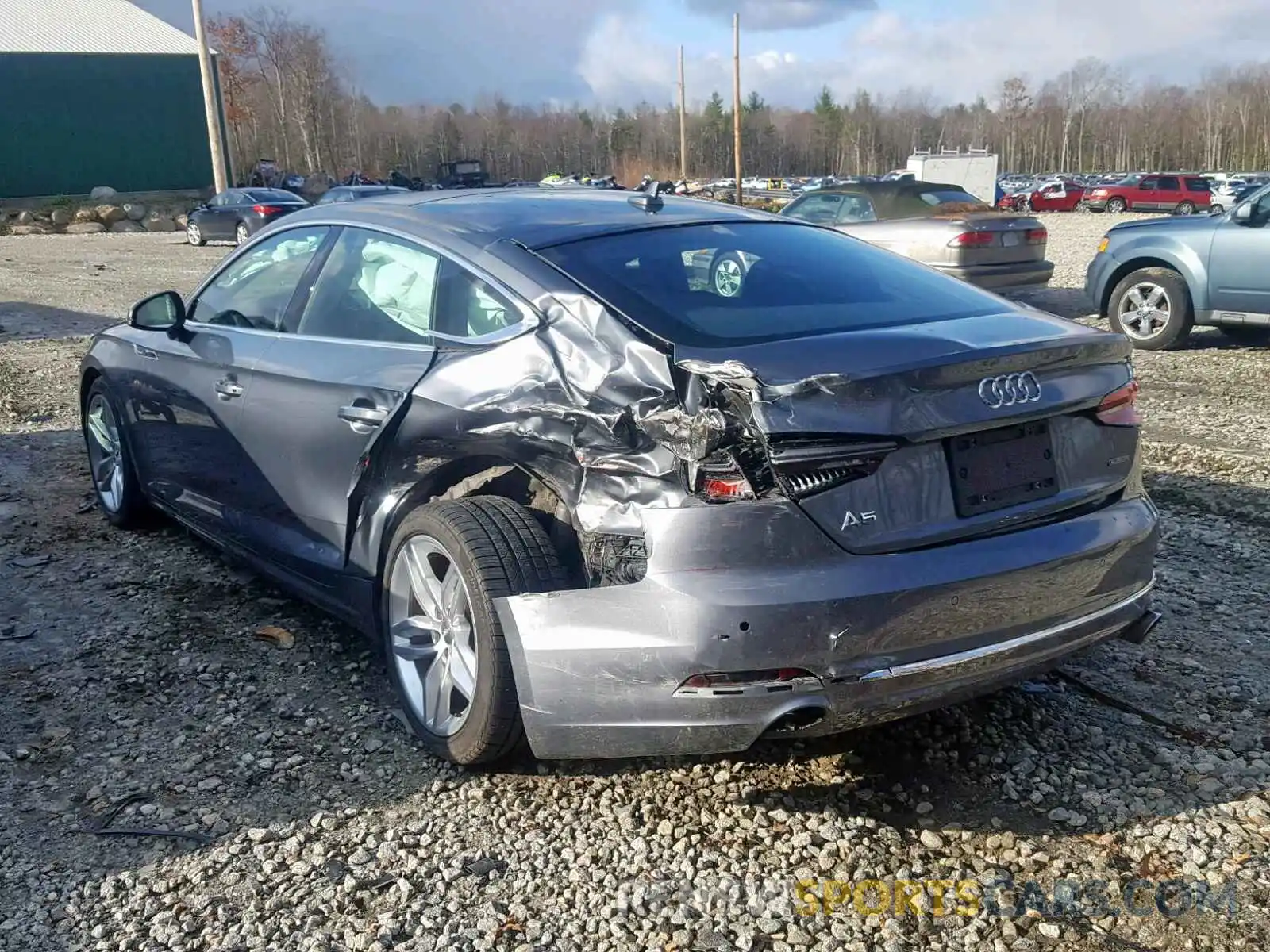 3 Photograph of a damaged car WAUBNCF51KA008407 AUDI A5 PREMIUM 2019