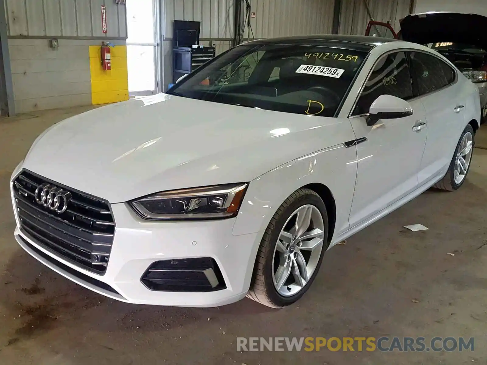 2 Photograph of a damaged car WAUBNCF59KA008381 AUDI A5 PREMIUM 2019