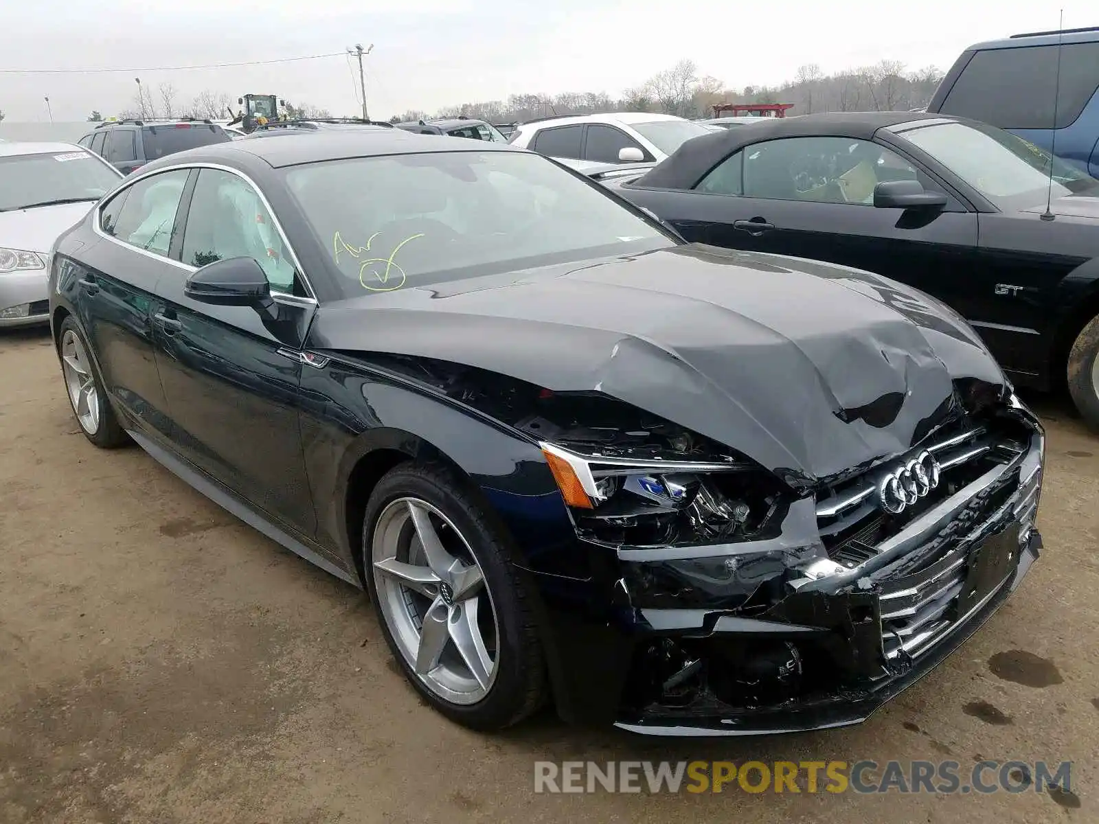 1 Photograph of a damaged car WAUENCF52KA009398 AUDI A5 PREMIUM 2019