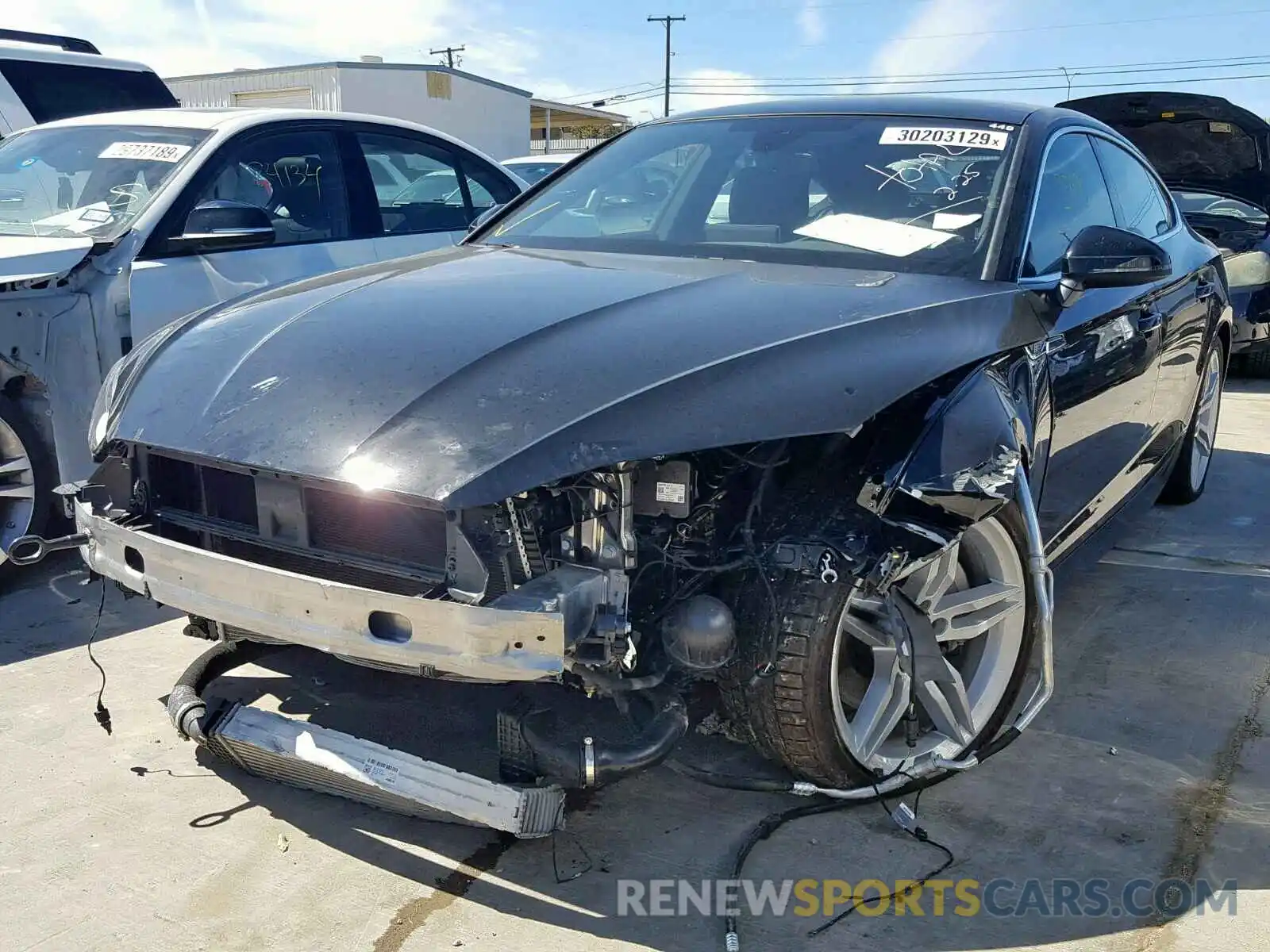 2 Photograph of a damaged car WAUENCF52KA010261 AUDI A5 PREMIUM 2019