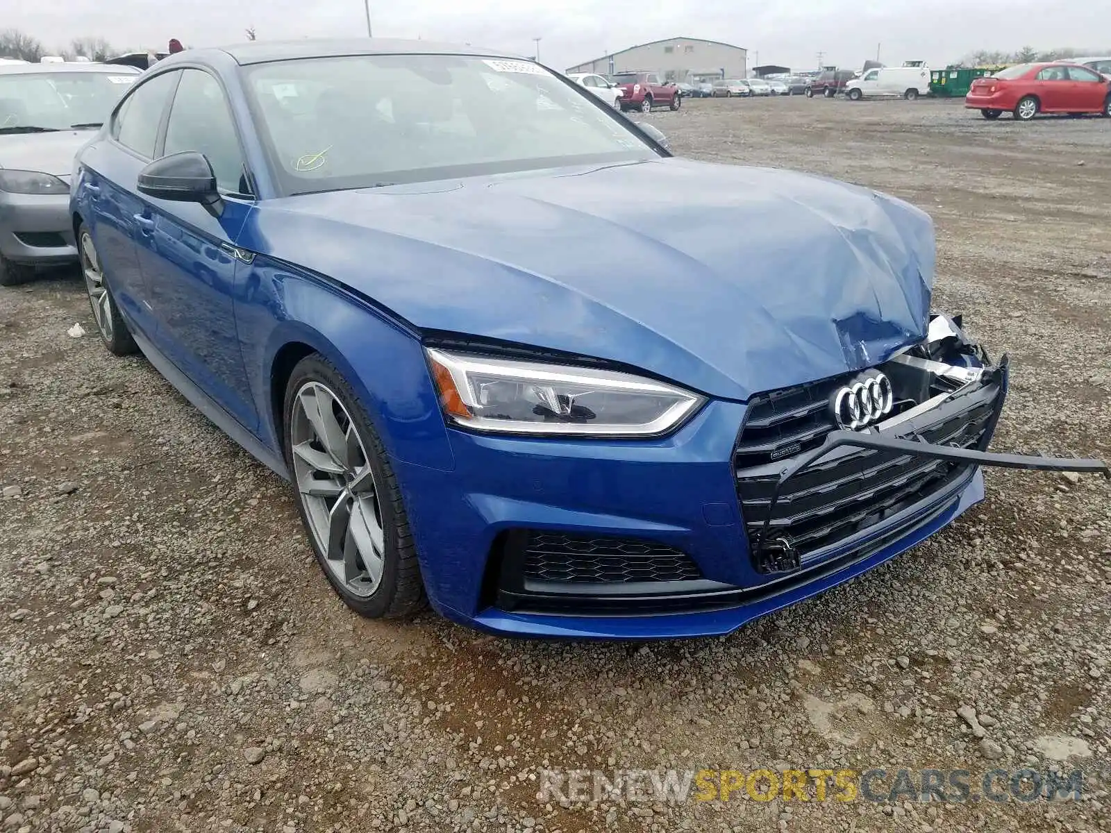 1 Photograph of a damaged car WAUENCF55KA014319 AUDI A5 PREMIUM 2019