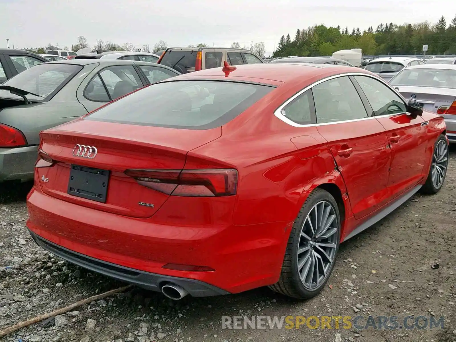 4 Фотография поврежденного автомобиля WAUENCF58KA025606 AUDI A5 PREMIUM 2019