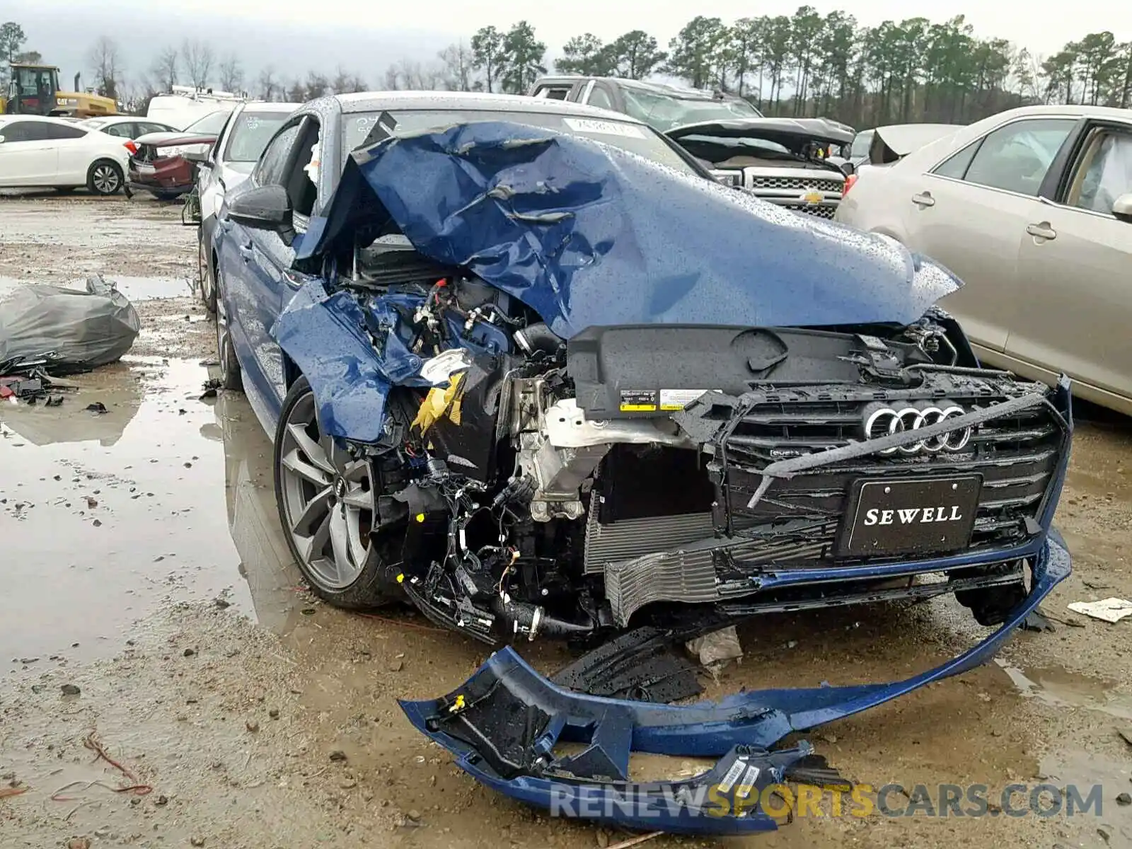 1 Photograph of a damaged car WAUENCF59KA010001 AUDI A5 PREMIUM 2019