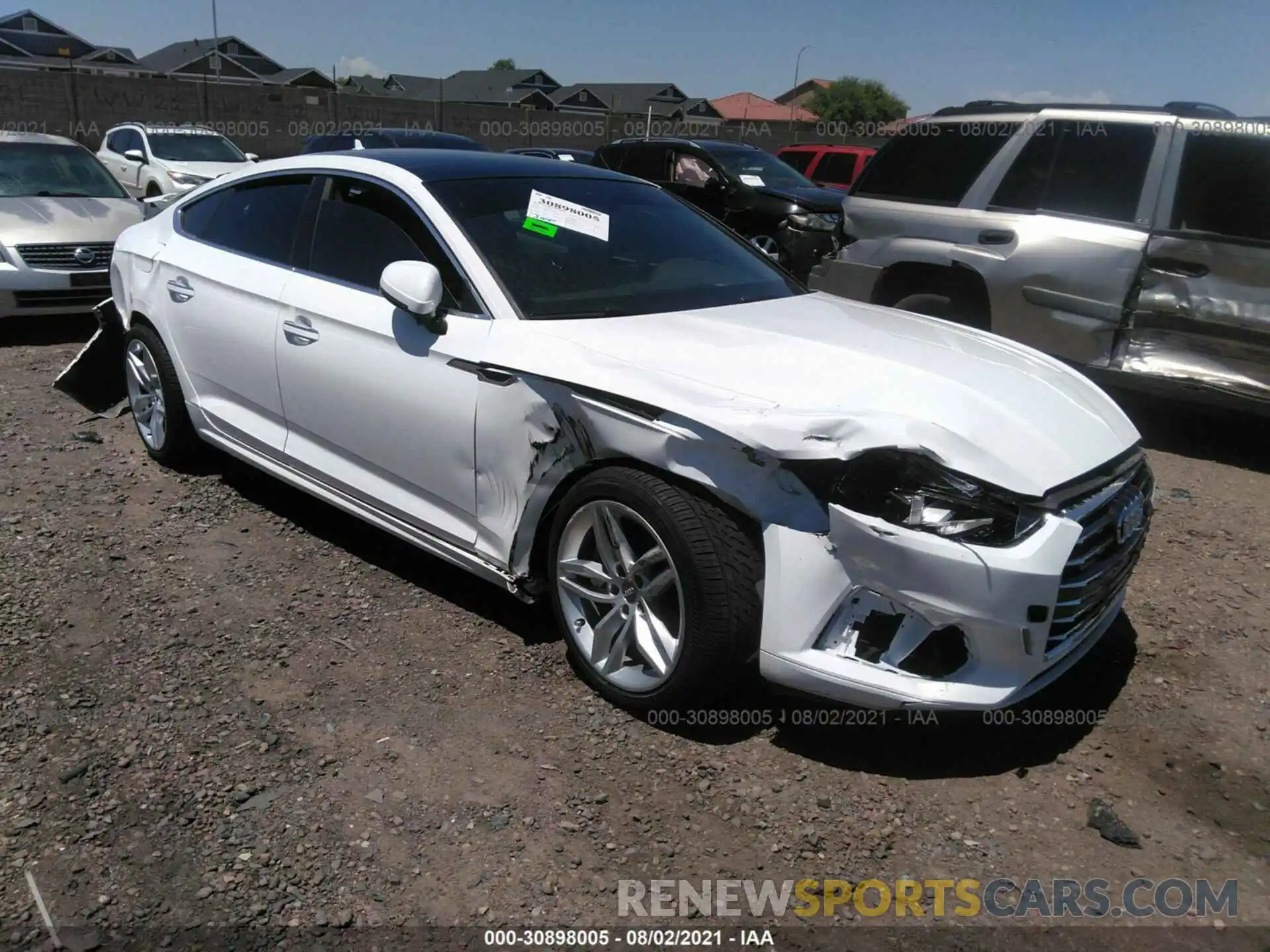 1 Photograph of a damaged car WAUANCF51KA056677 AUDI A5 SPORTBACK 2019