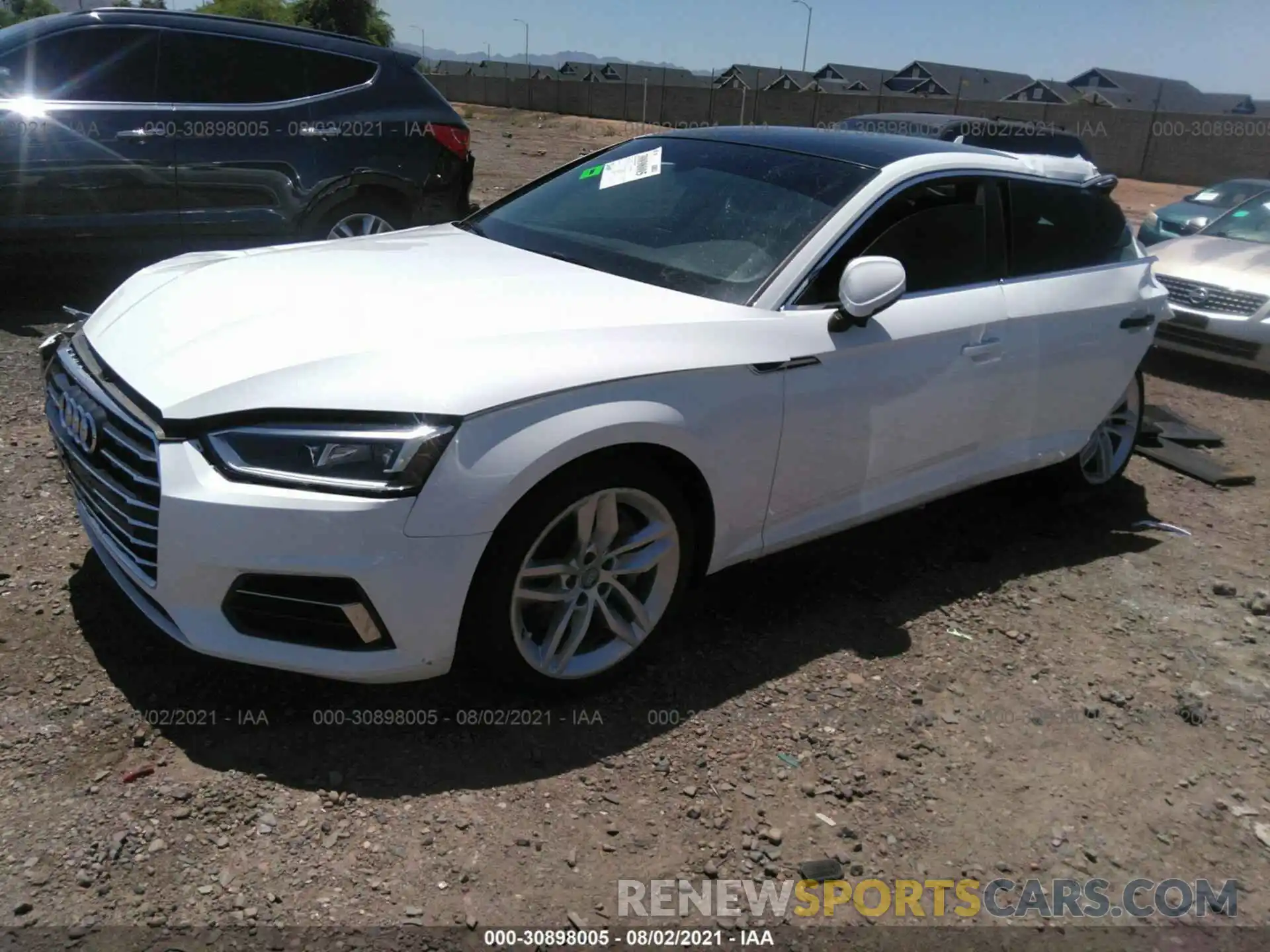 2 Photograph of a damaged car WAUANCF51KA056677 AUDI A5 SPORTBACK 2019