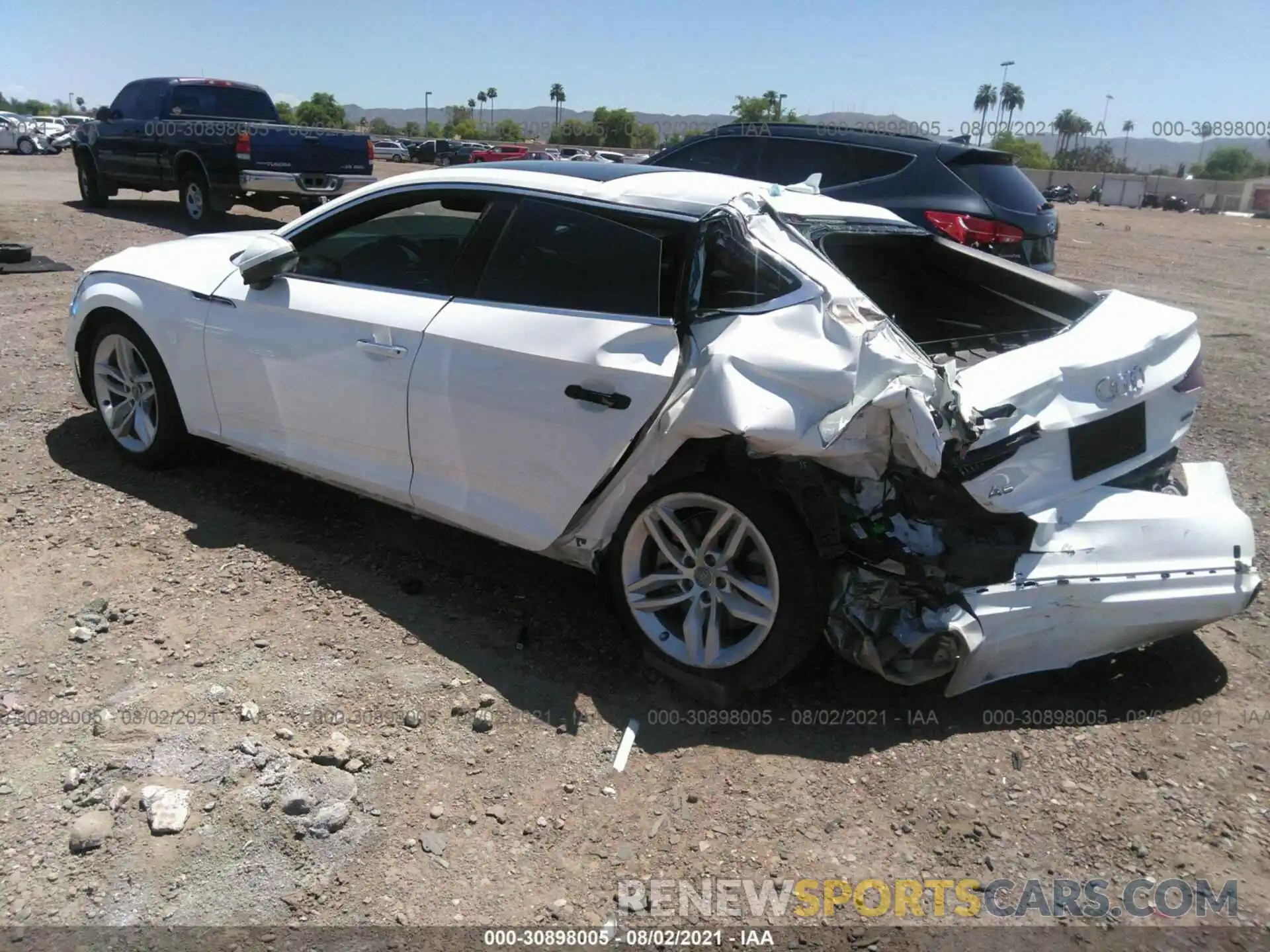 3 Photograph of a damaged car WAUANCF51KA056677 AUDI A5 SPORTBACK 2019