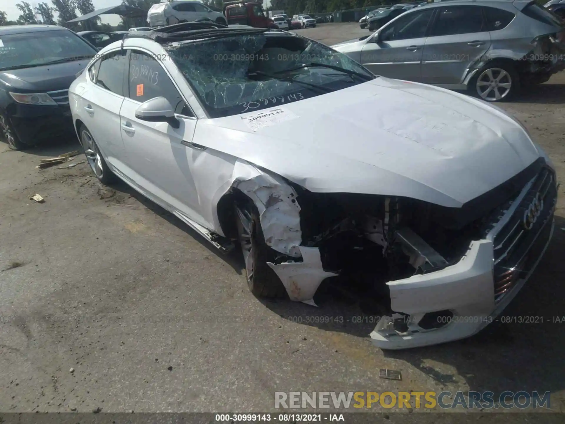 1 Photograph of a damaged car WAUANCF51KA056887 AUDI A5 SPORTBACK 2019