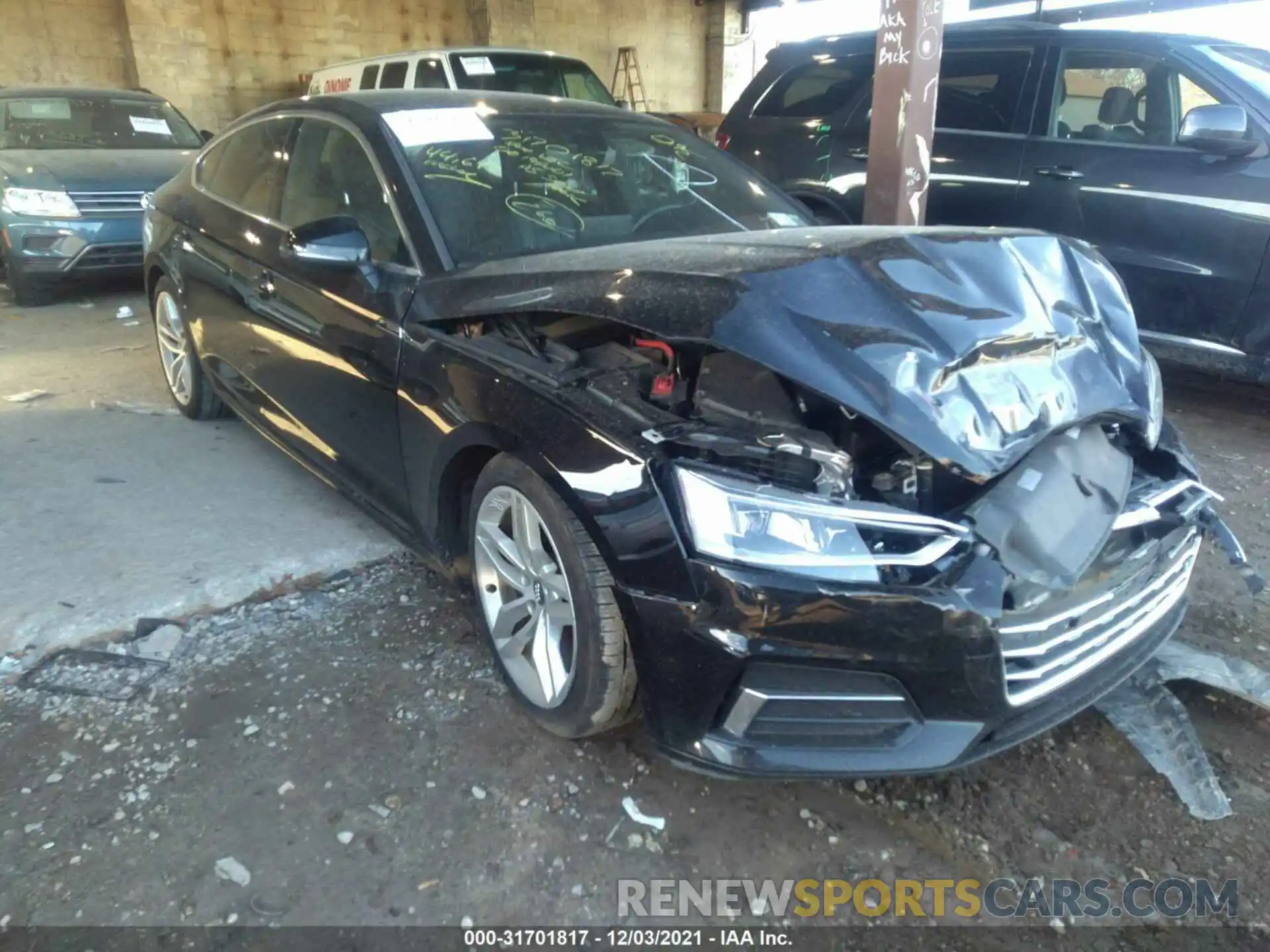 1 Photograph of a damaged car WAUANCF52KA058602 AUDI A5 SPORTBACK 2019