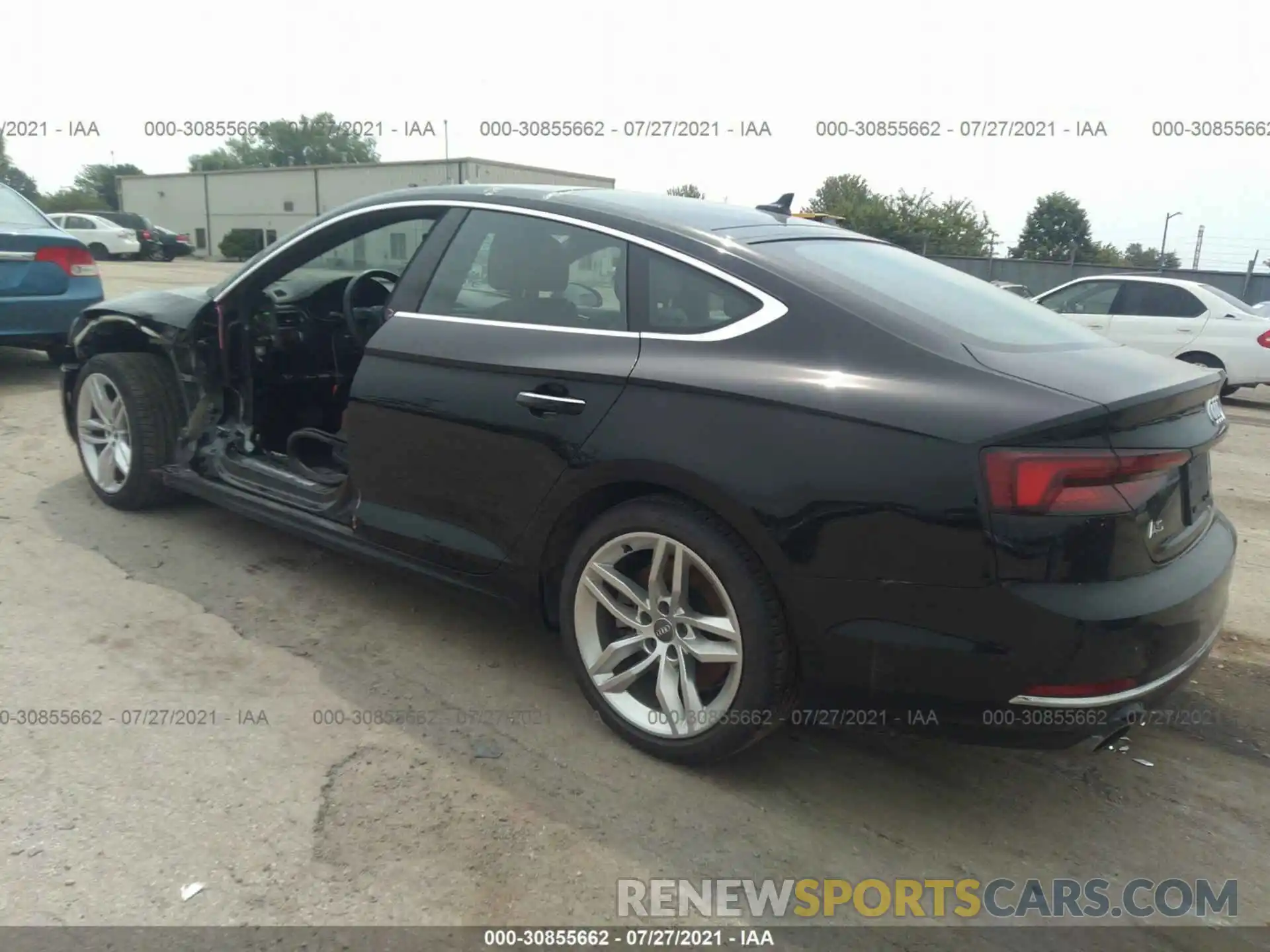 3 Фотография поврежденного автомобиля WAUANCF55KA063874 AUDI A5 SPORTBACK 2019