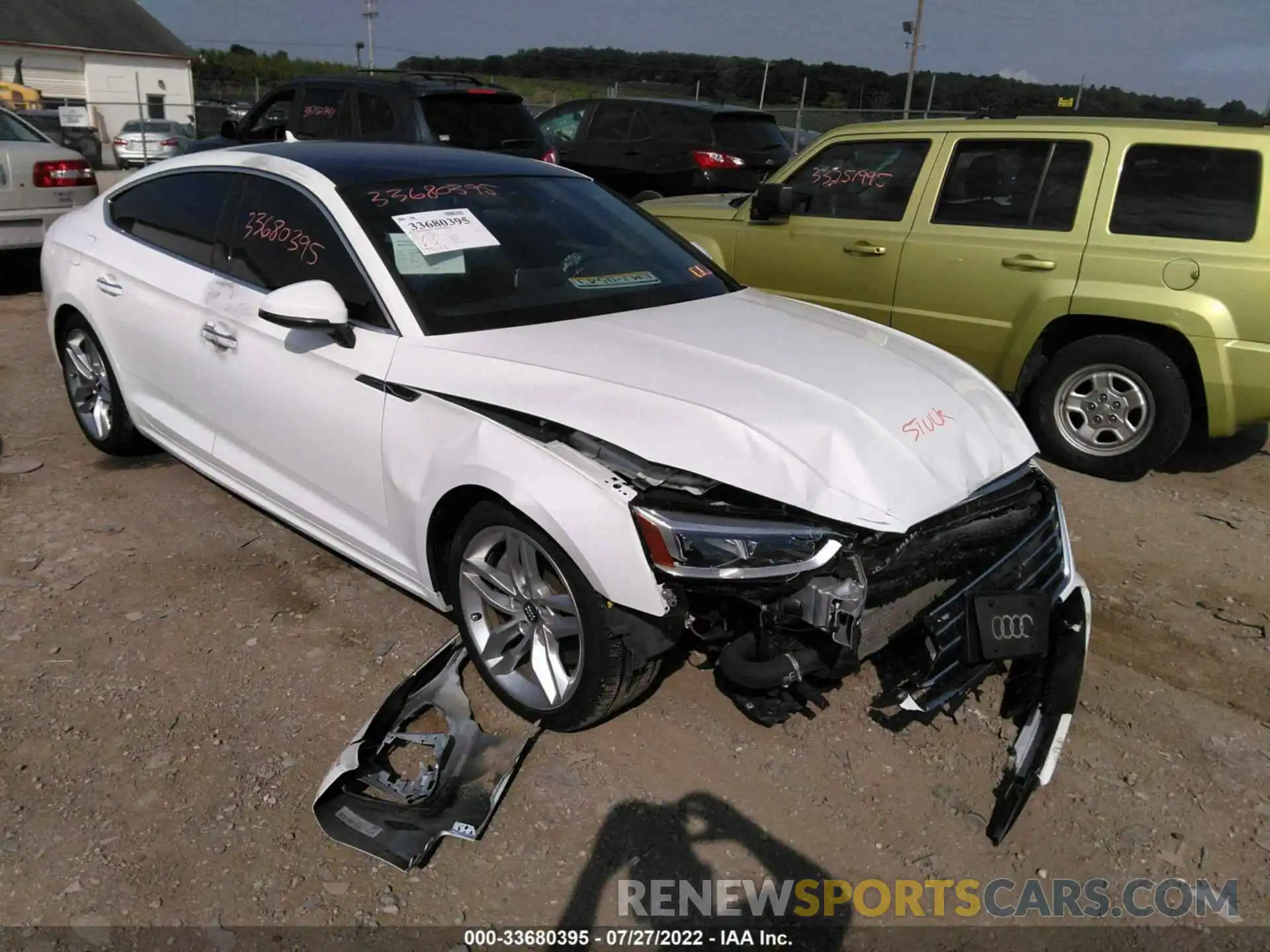 1 Photograph of a damaged car WAUANCF58KA055235 AUDI A5 SPORTBACK 2019