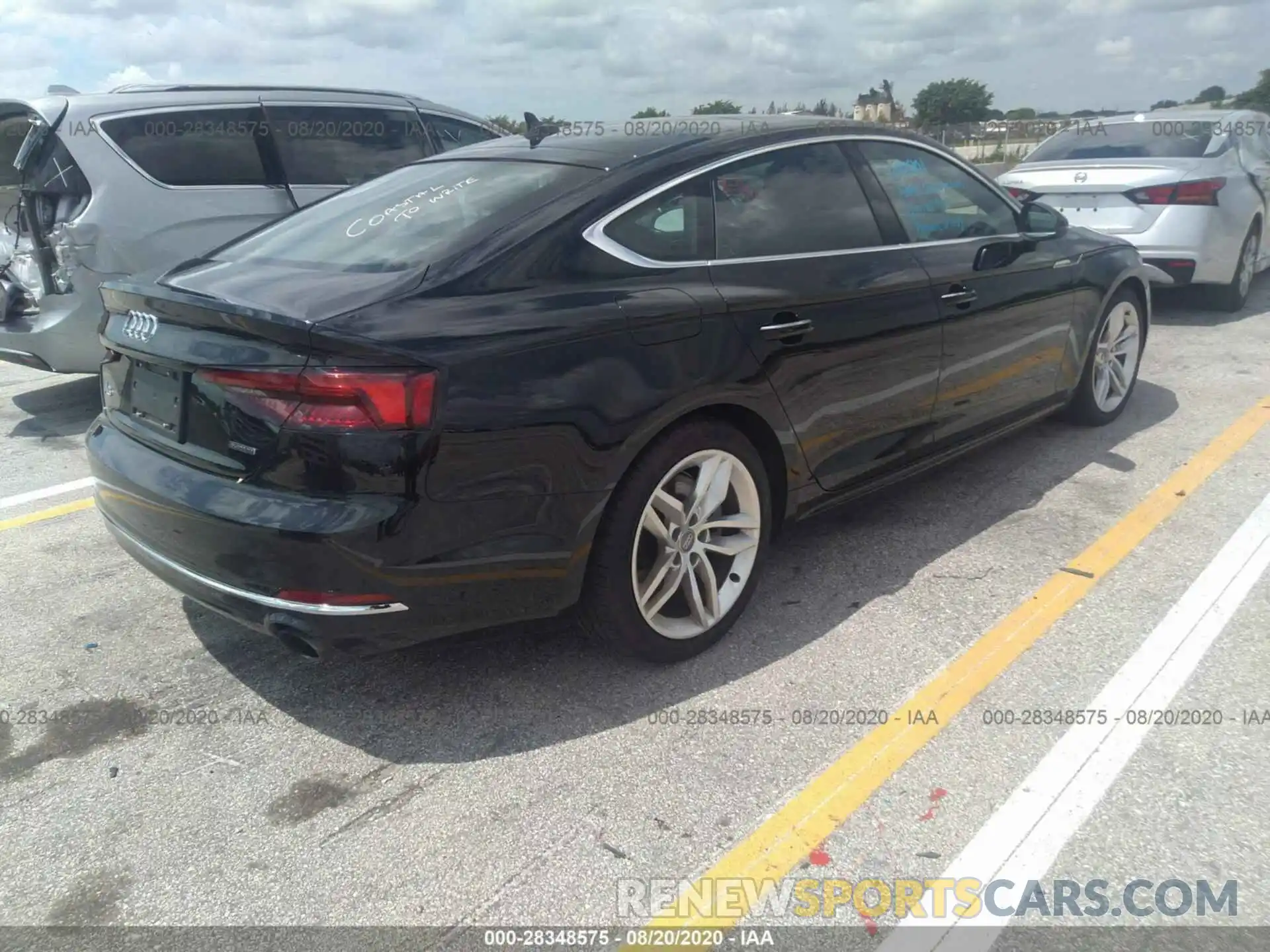 4 Photograph of a damaged car WAUANCF5XKA053597 AUDI A5 SPORTBACK 2019