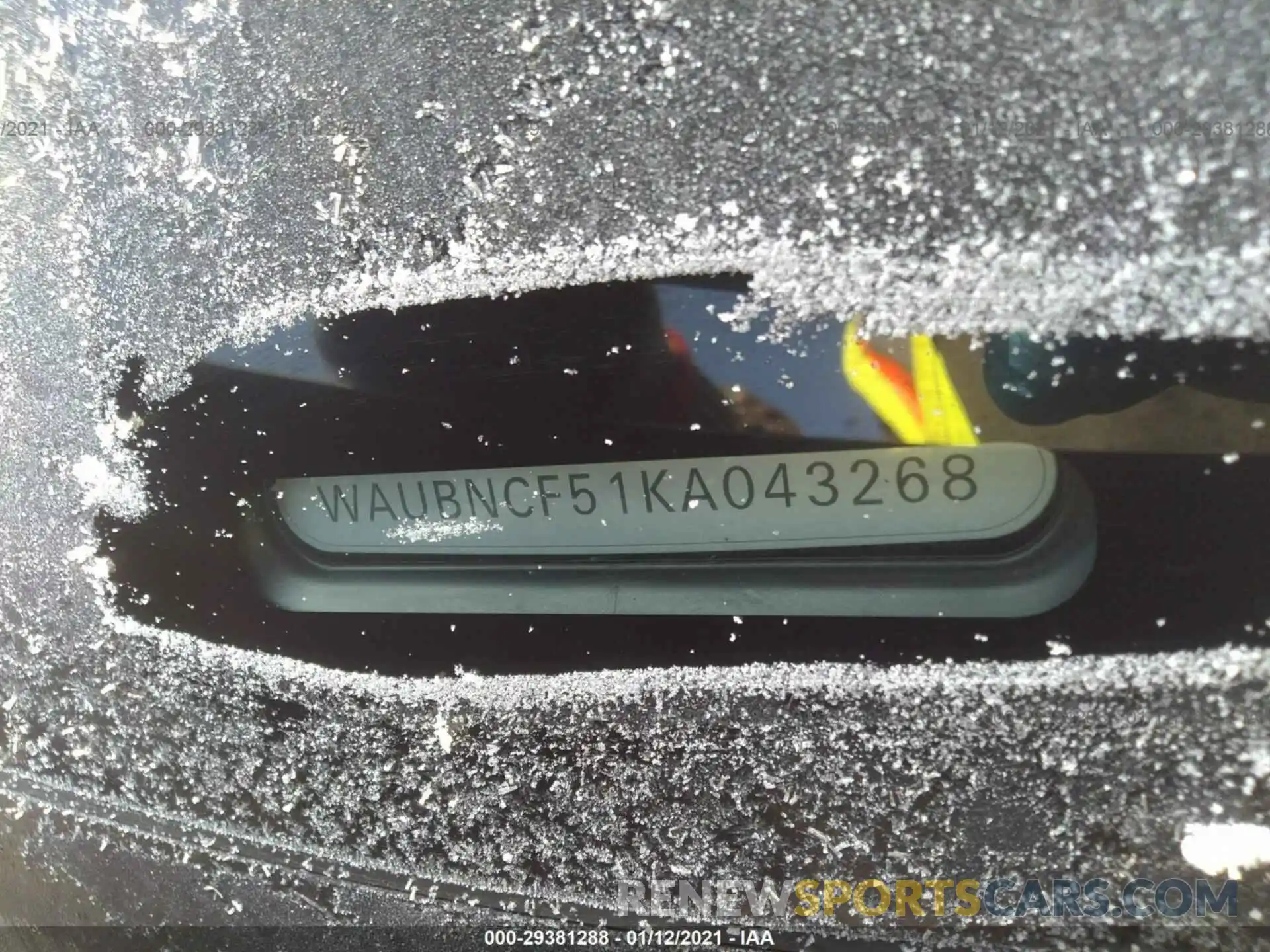 9 Photograph of a damaged car WAUBNCF51KA043268 AUDI A5 SPORTBACK 2019