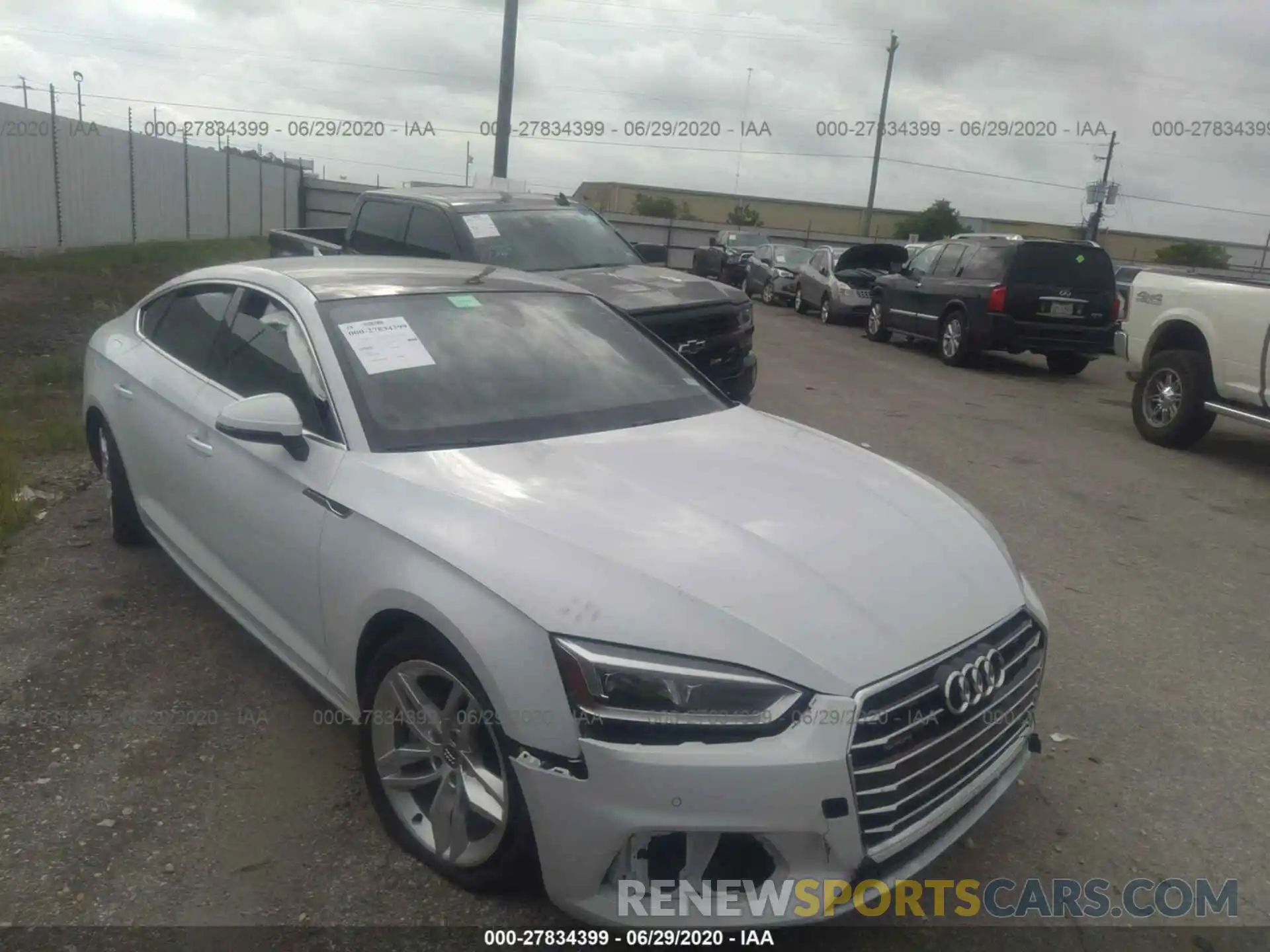 1 Photograph of a damaged car WAUBNCF51KA100519 AUDI A5 SPORTBACK 2019