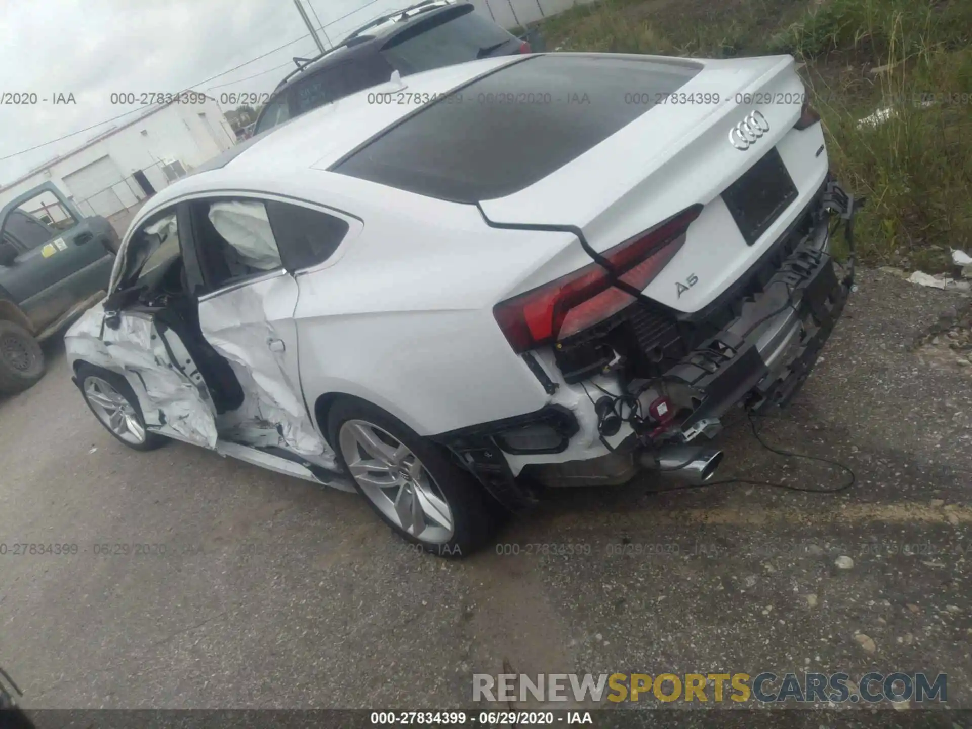 3 Photograph of a damaged car WAUBNCF51KA100519 AUDI A5 SPORTBACK 2019