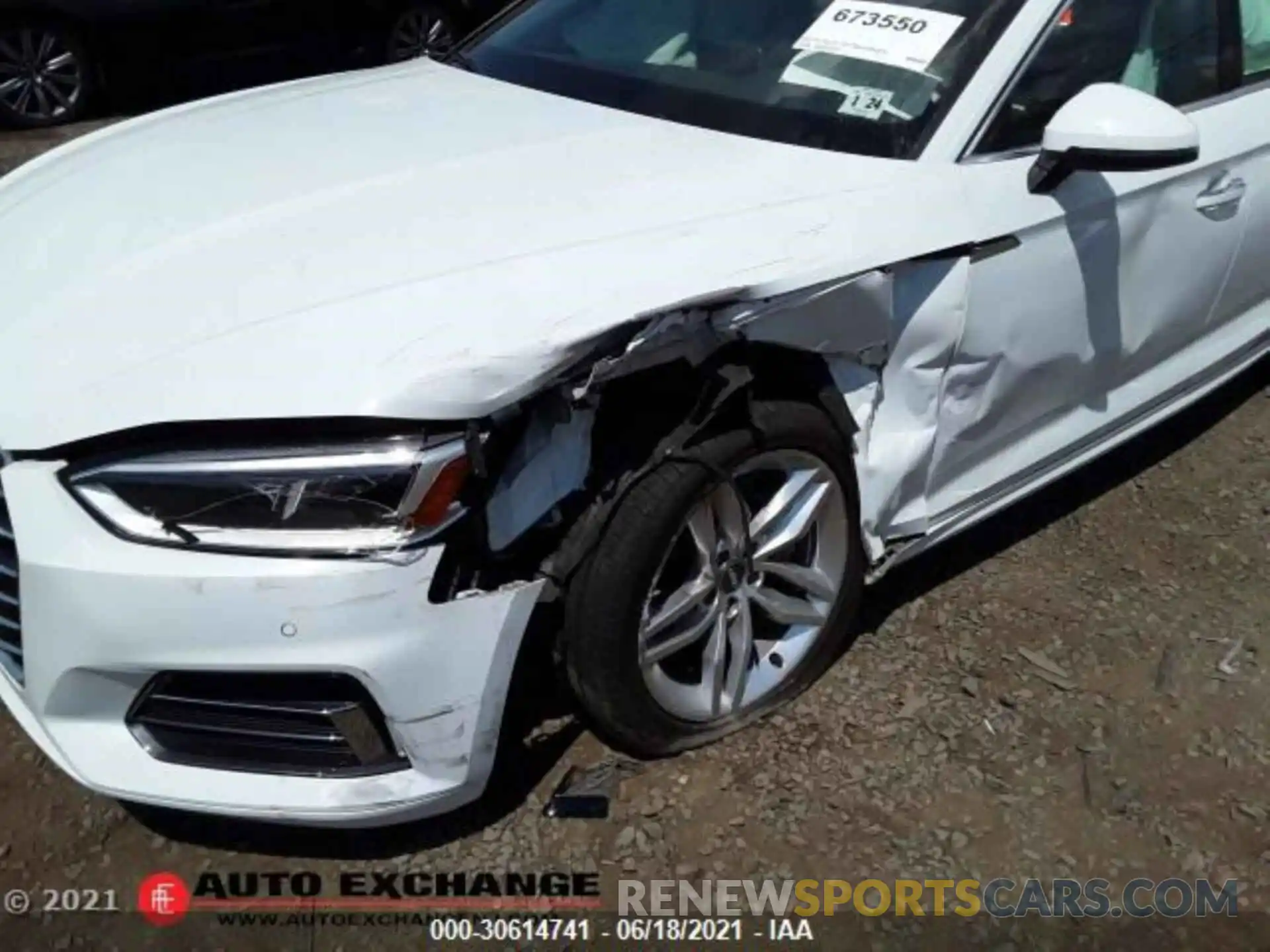 1 Photograph of a damaged car WAUBNCF56KA006491 AUDI A5 SPORTBACK 2019