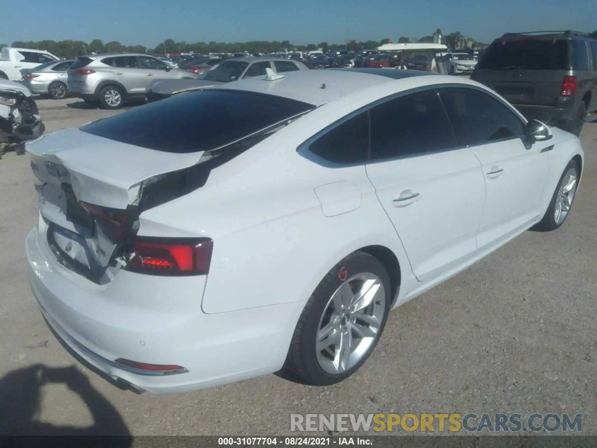 4 Photograph of a damaged car WAUBNCF57KA095777 AUDI A5 SPORTBACK 2019