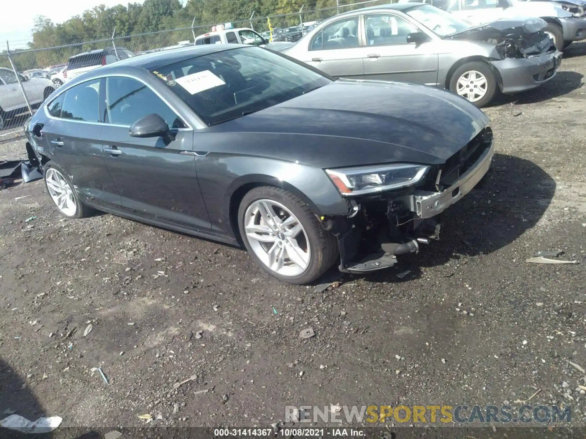 1 Photograph of a damaged car WAUBNCF58KA076896 AUDI A5 SPORTBACK 2019