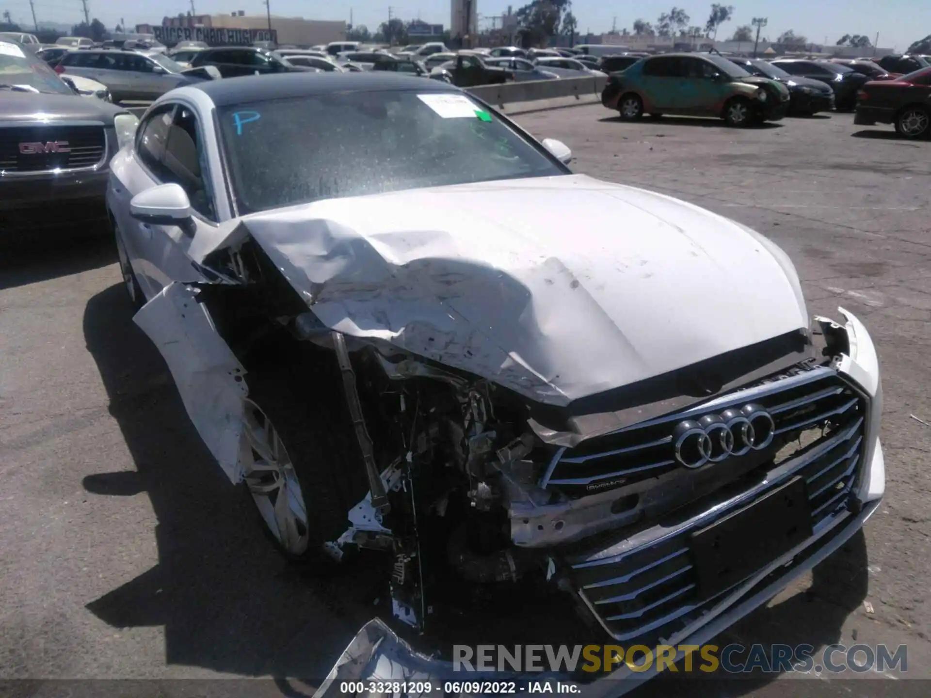 1 Photograph of a damaged car WAUBNCF5XKA022757 AUDI A5 SPORTBACK 2019