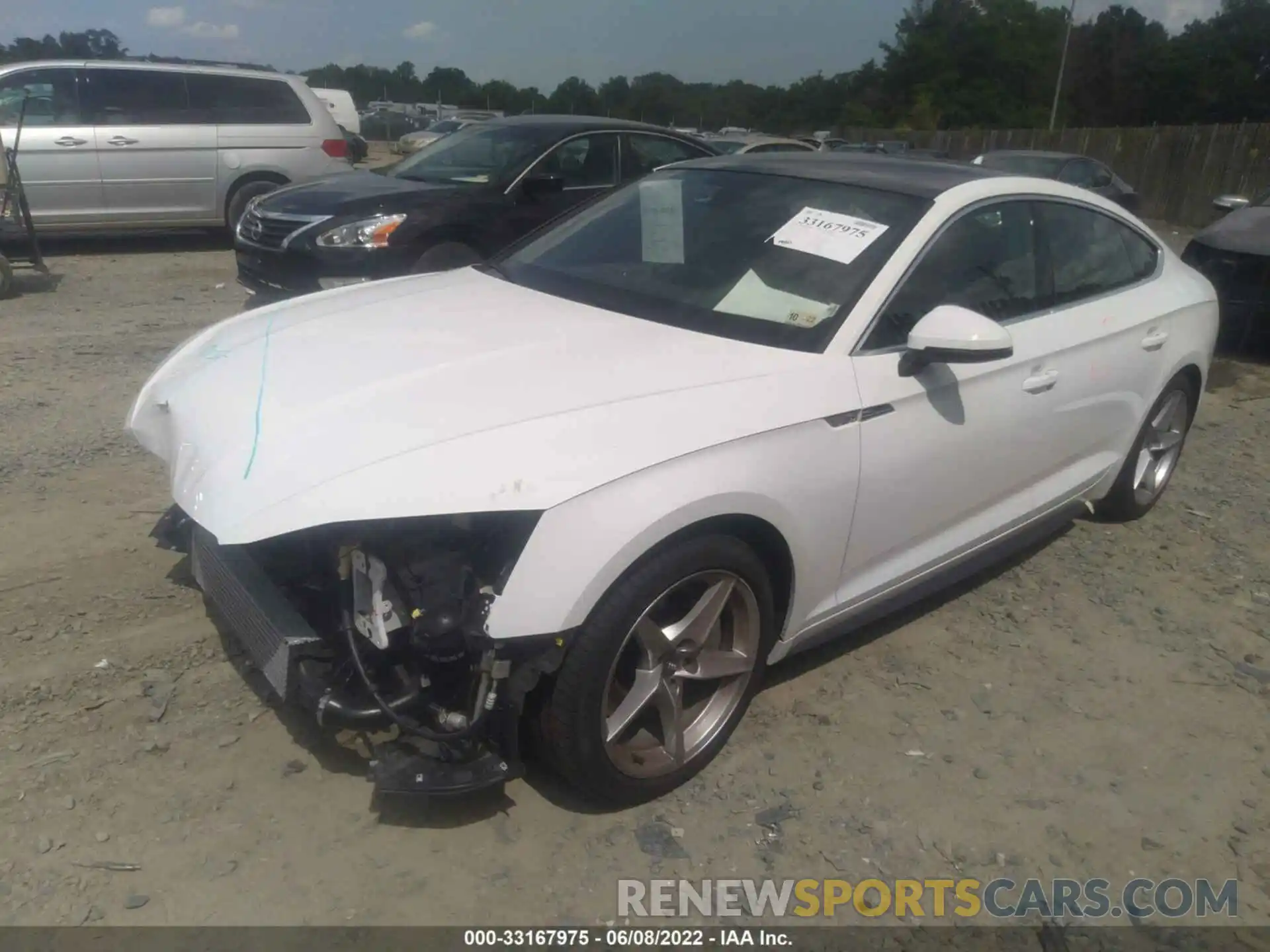 2 Photograph of a damaged car WAUDNCF53KA016050 AUDI A5 SPORTBACK 2019