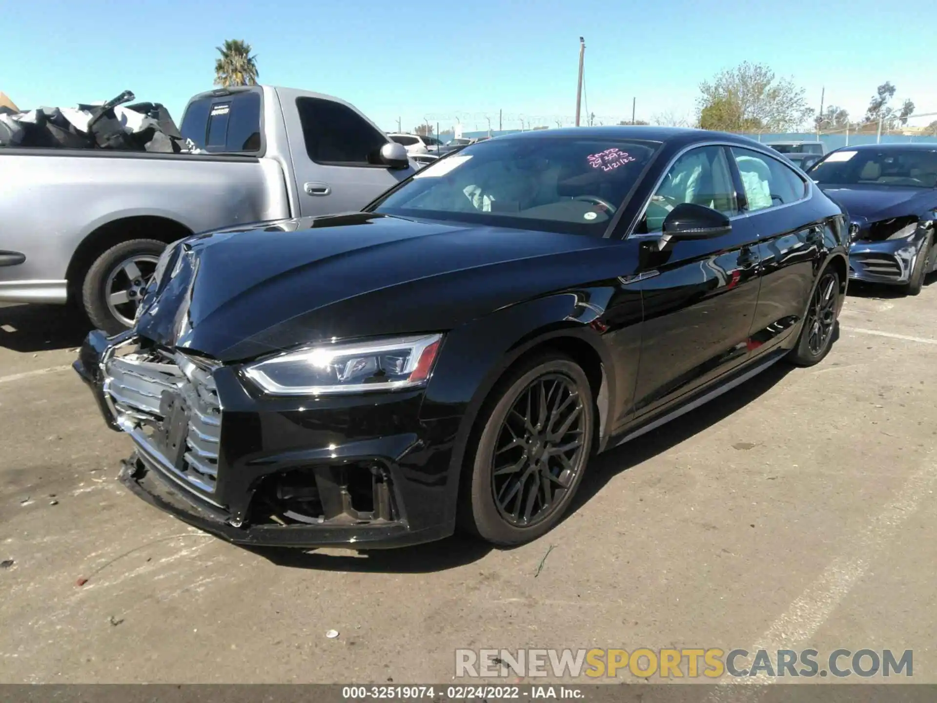 2 Photograph of a damaged car WAUDNCF55KA091896 AUDI A5 SPORTBACK 2019